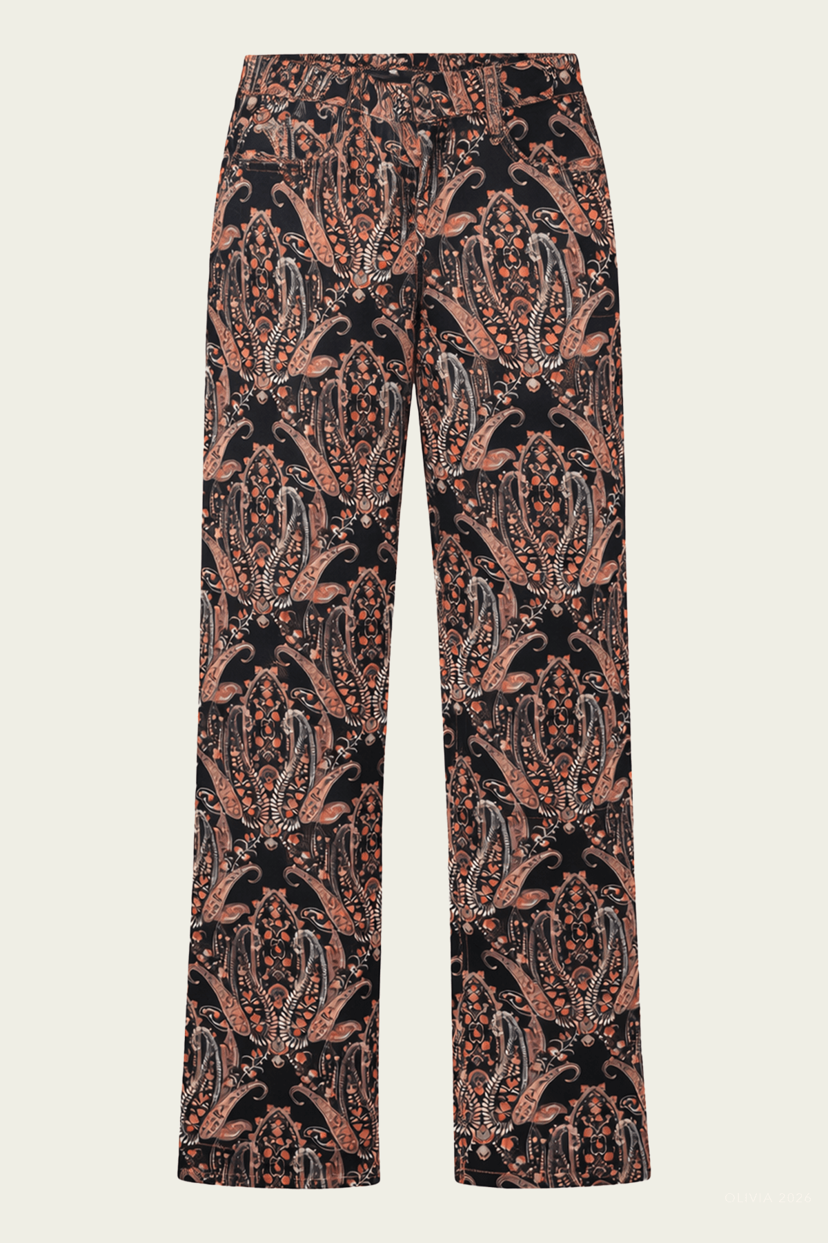 Paisley - Print Mom - Fit Jeans in Multicolor - shop - olivia.com