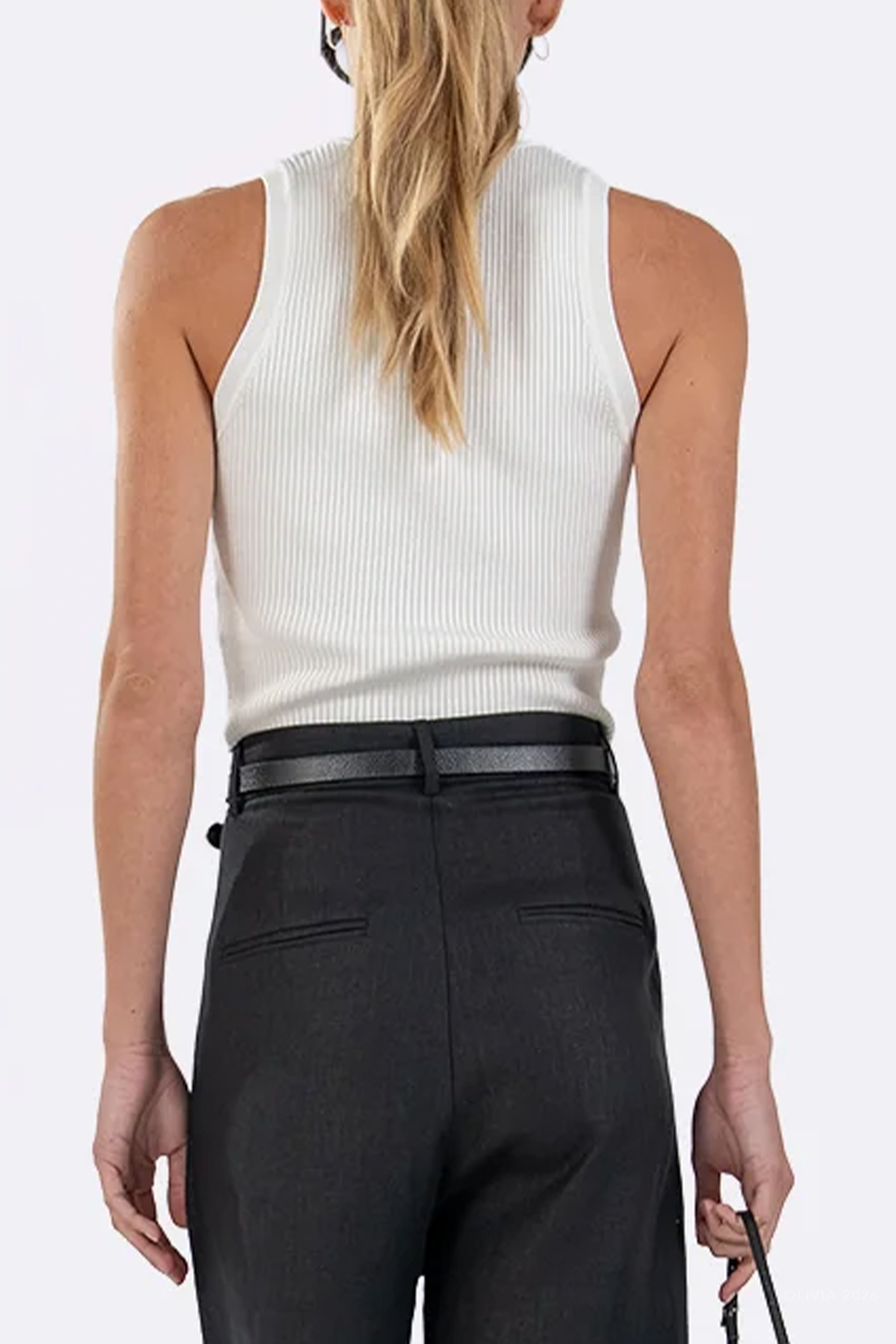 London Tank Top in Off White