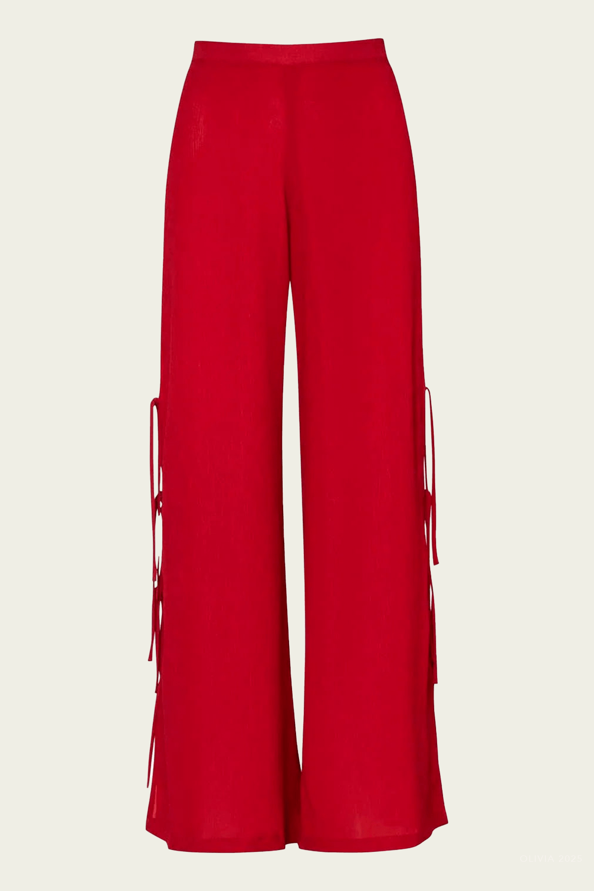 Parma Pants in Fire Red - shop - olivia.com