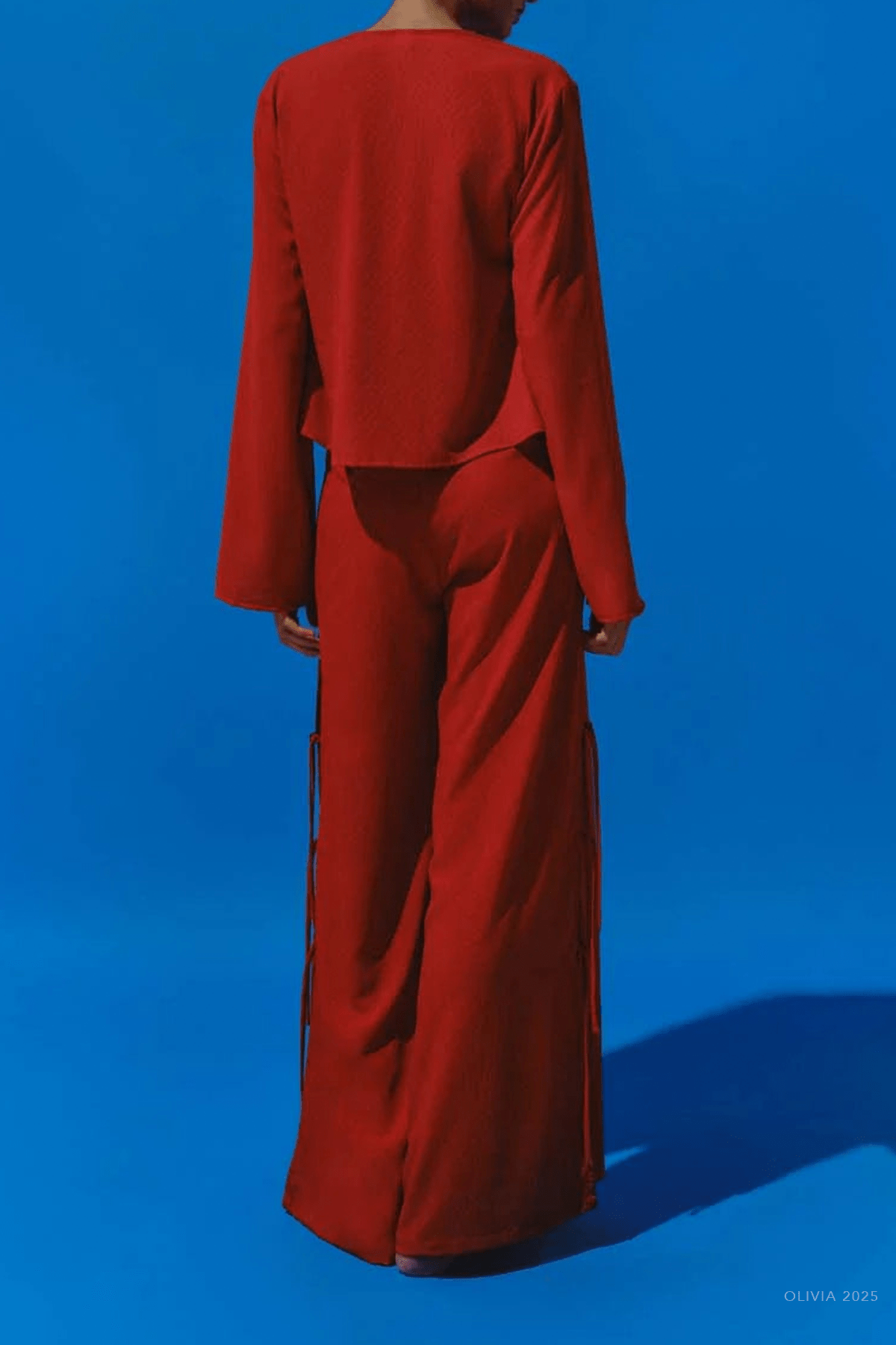 Parma Pants in Fire Red - shop - olivia.com