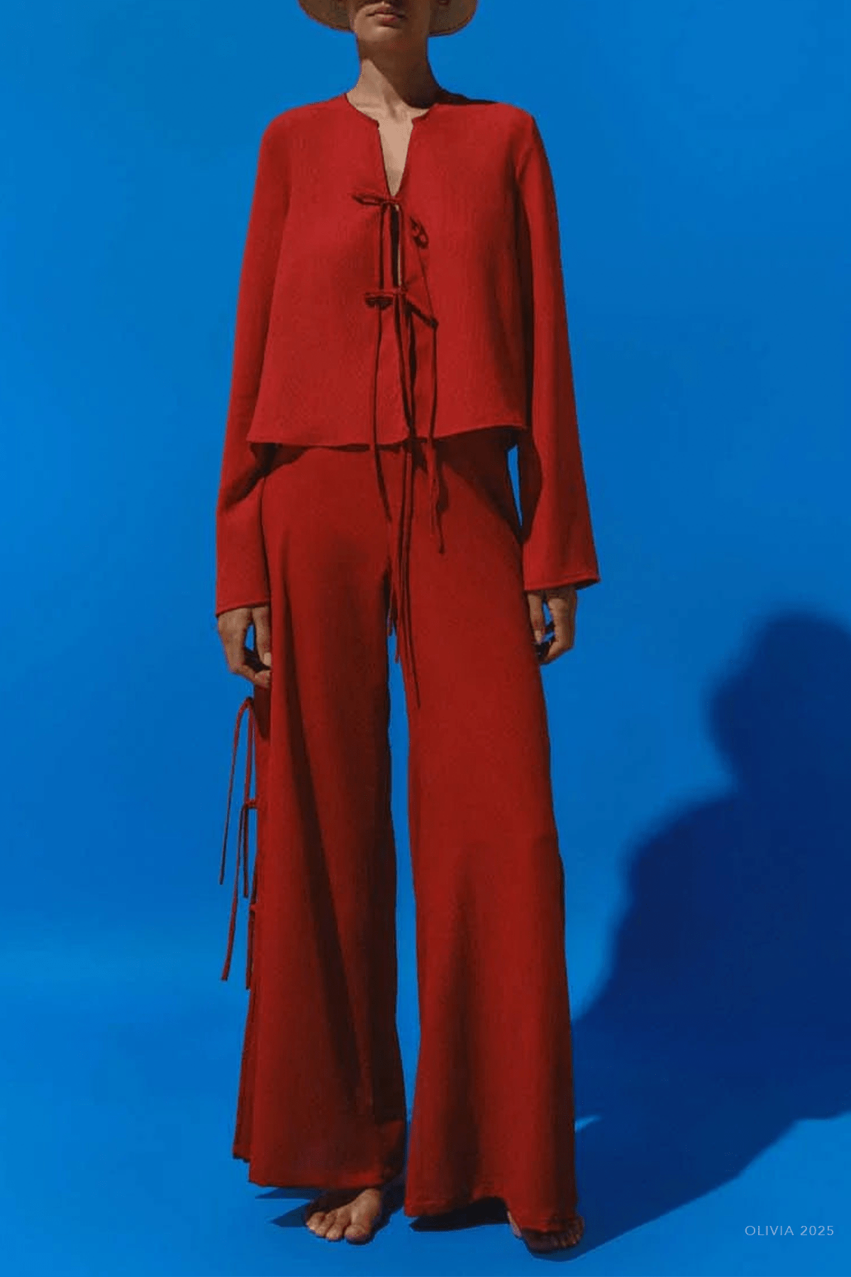 Parma Top in Fire Red - shop - olivia.com