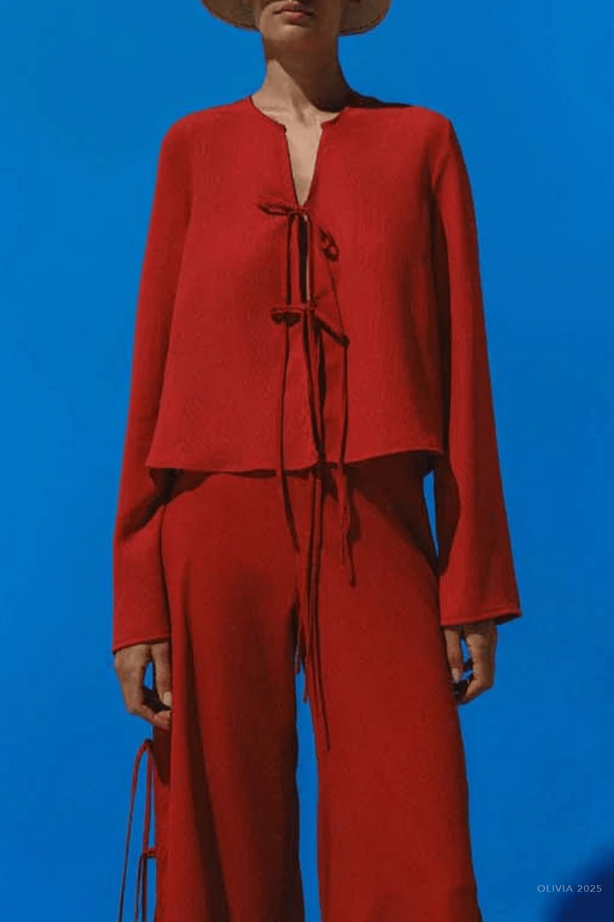 Parma Top in Fire Red - shop - olivia.com