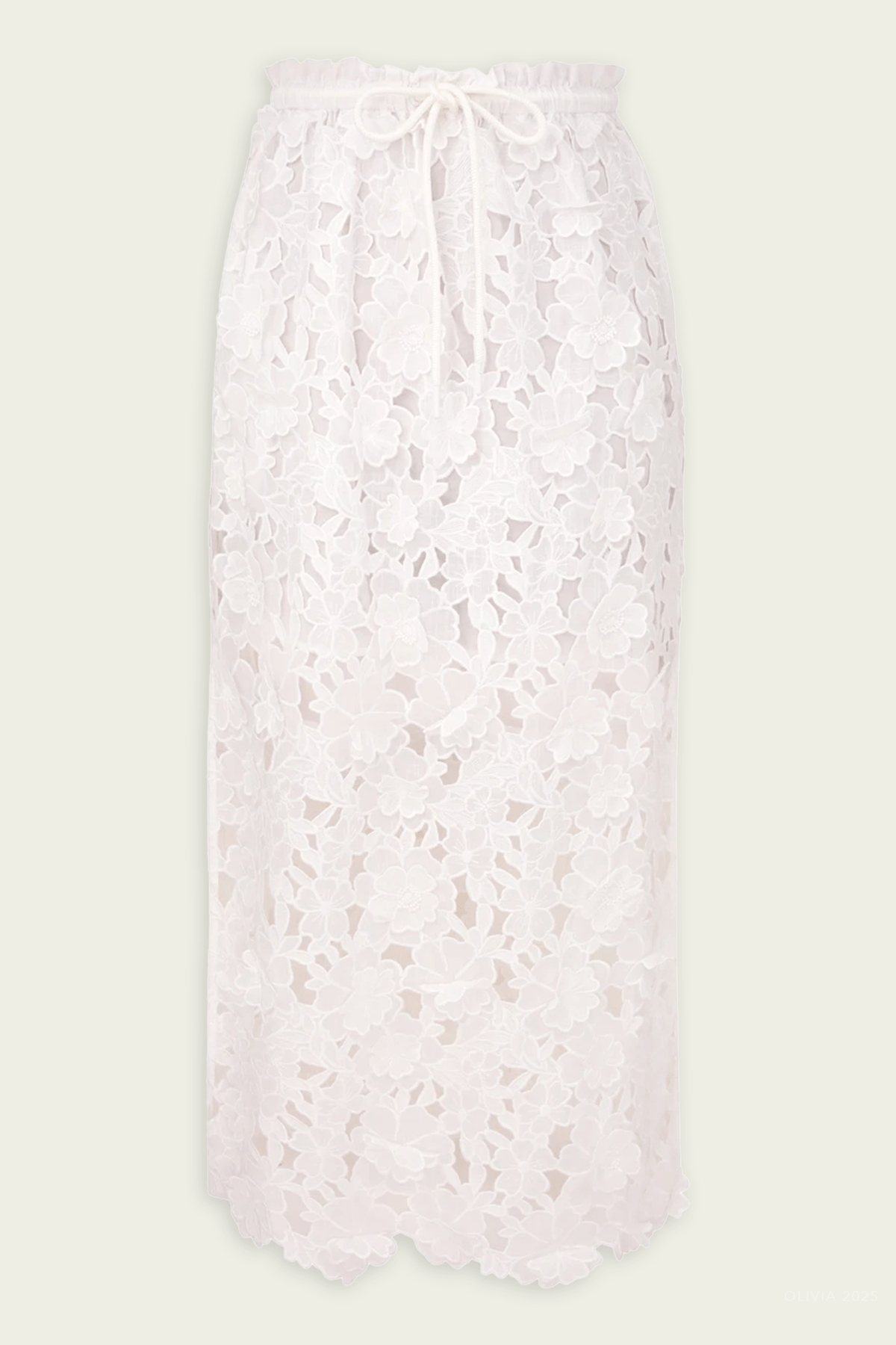 Patience Midi Skirt in Ivory - shop - olivia.com
