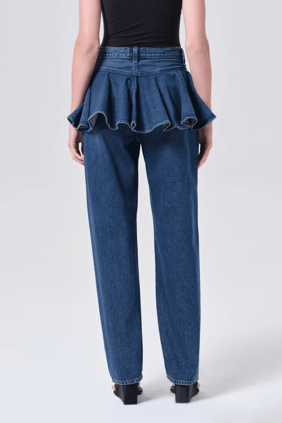 Peplum Jean in Peak - shop - olivia.com