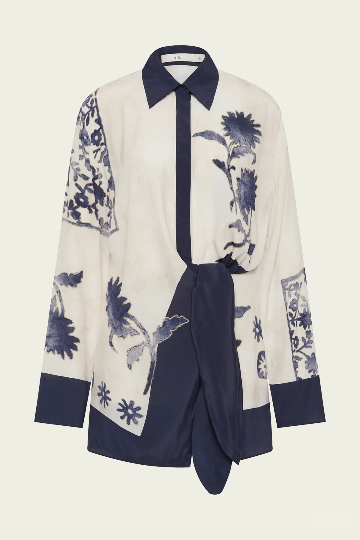 Phillipa Shirt Dress in Eira Midnight - shop-olivia.com