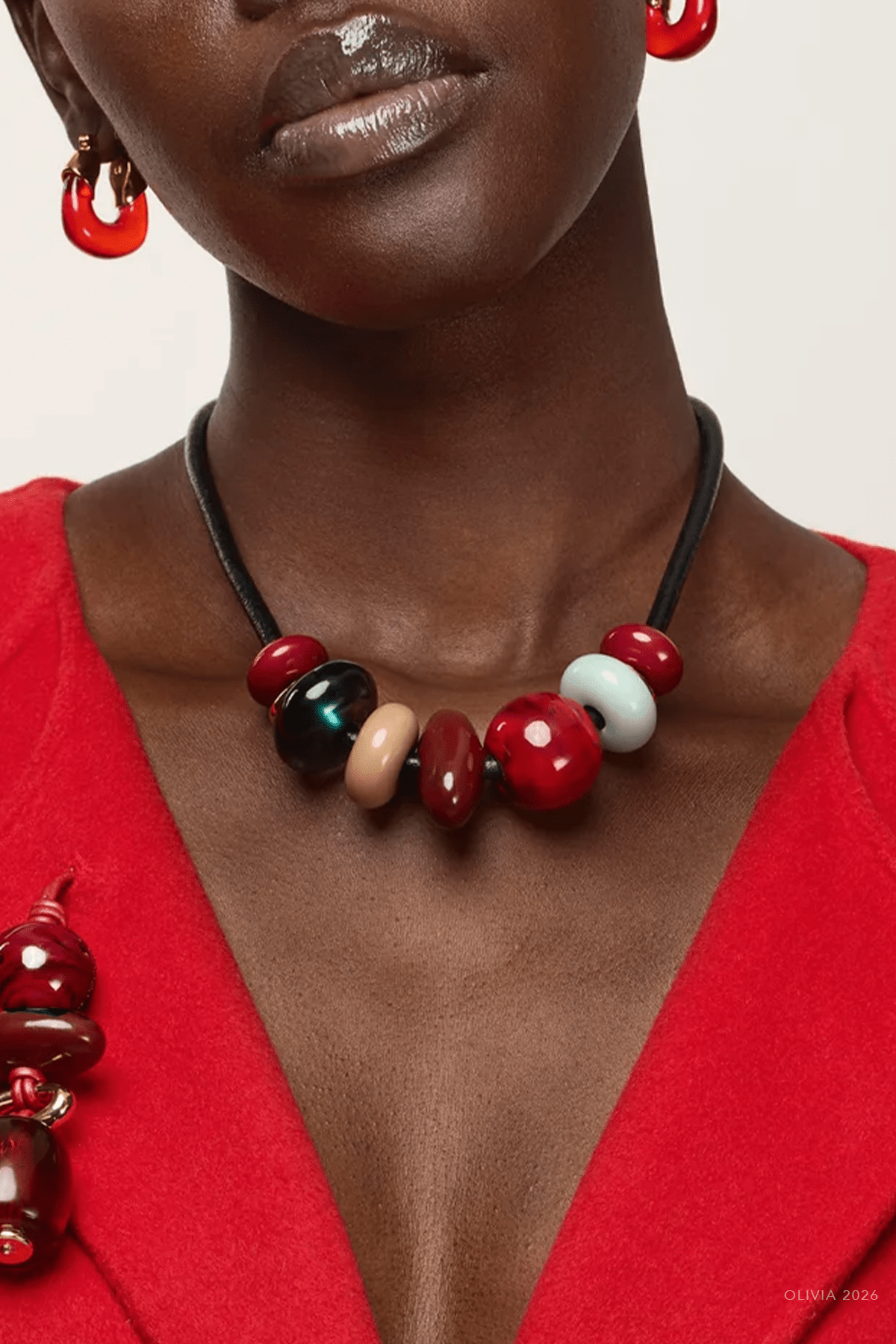 Piedra Necklace in Primary - shop-olivia.com