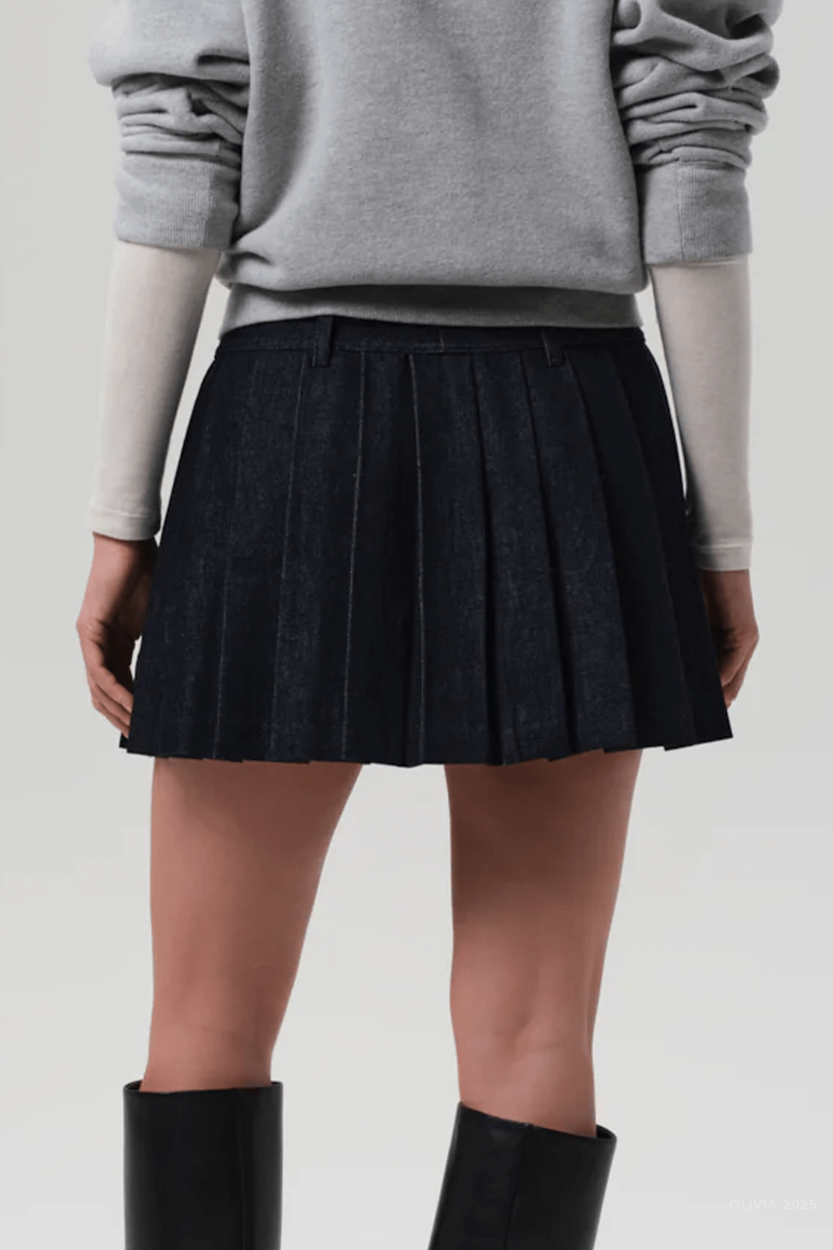 Pleated Mini Skirt in Juno - shop - olivia.com