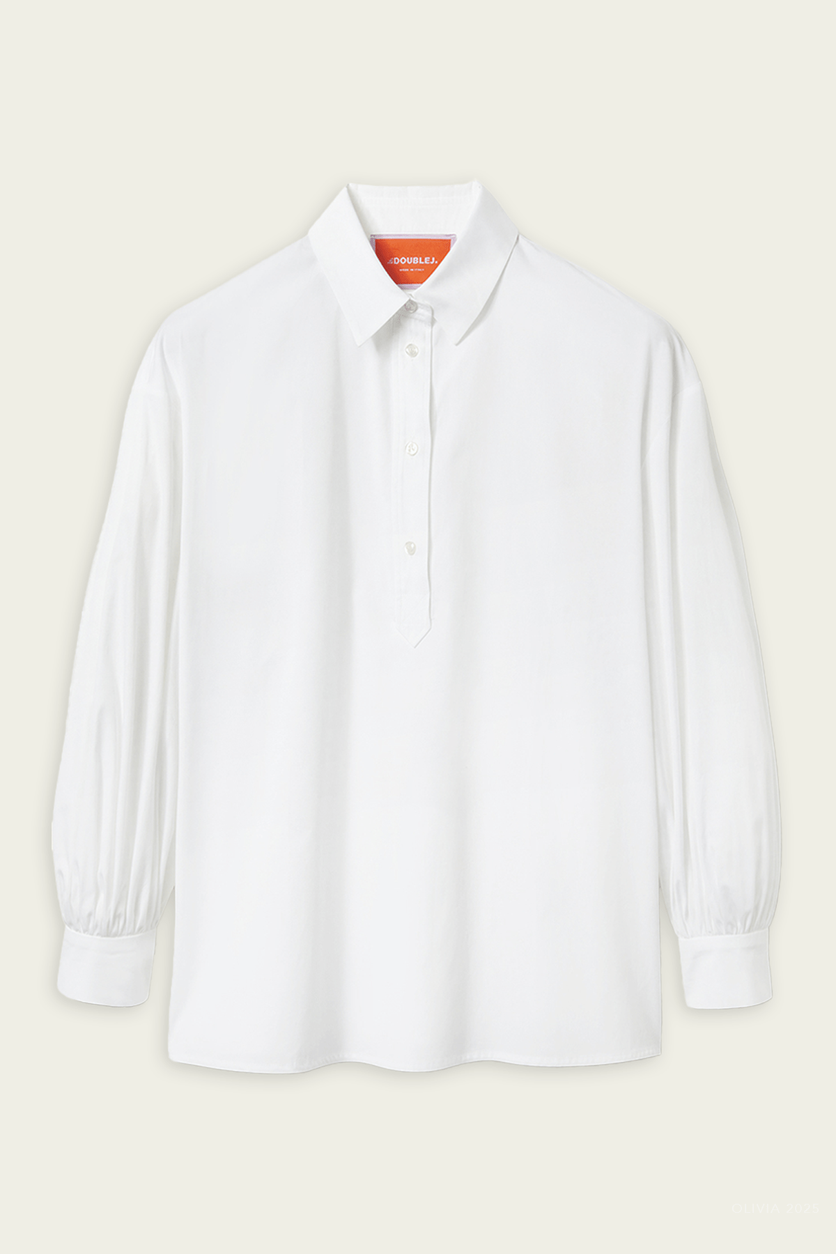 Poet Shirt in Solid White - shop - olivia.com