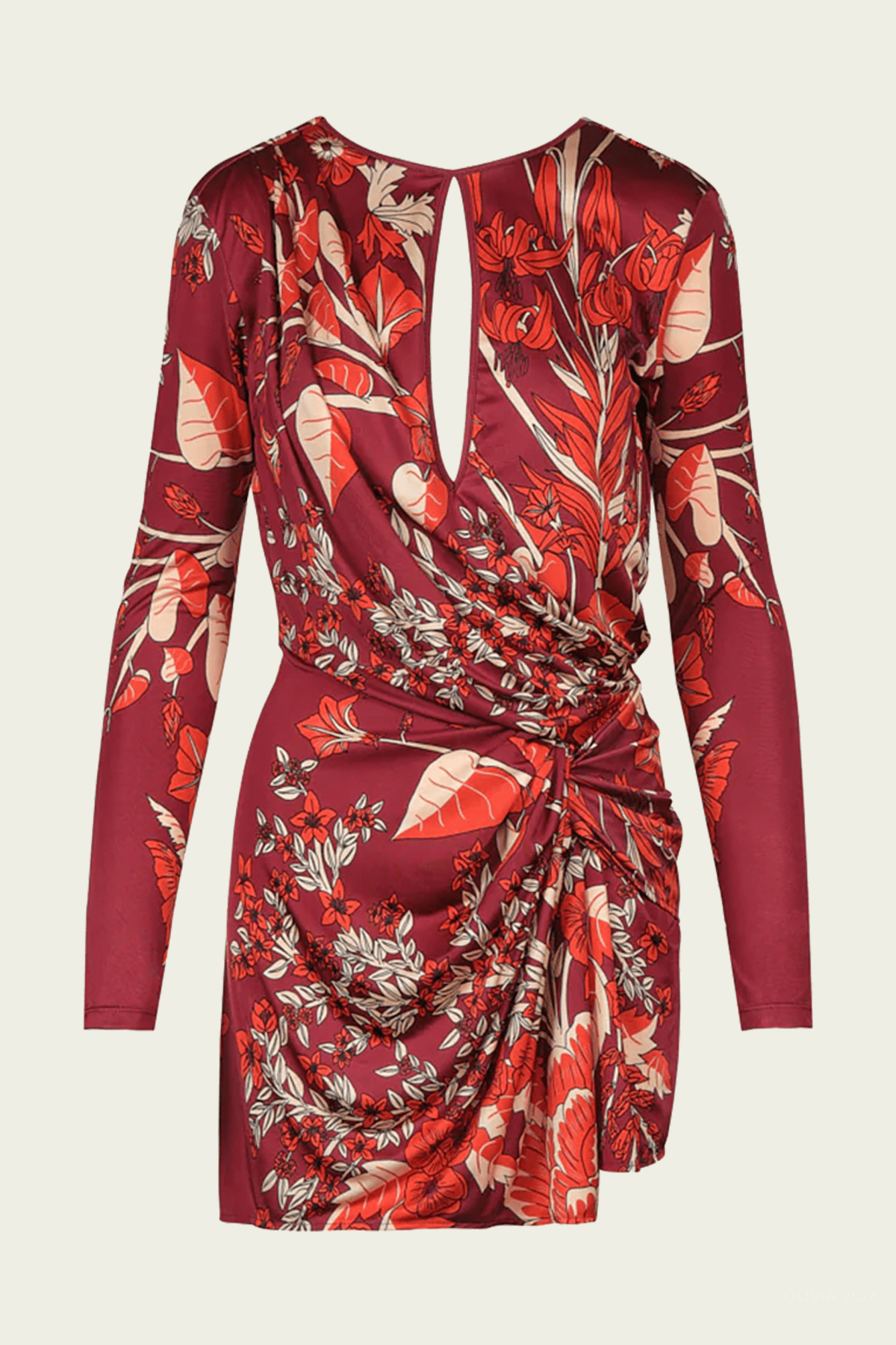 Rainforest Canopy Dress in Wine Red - shop - olivia.com