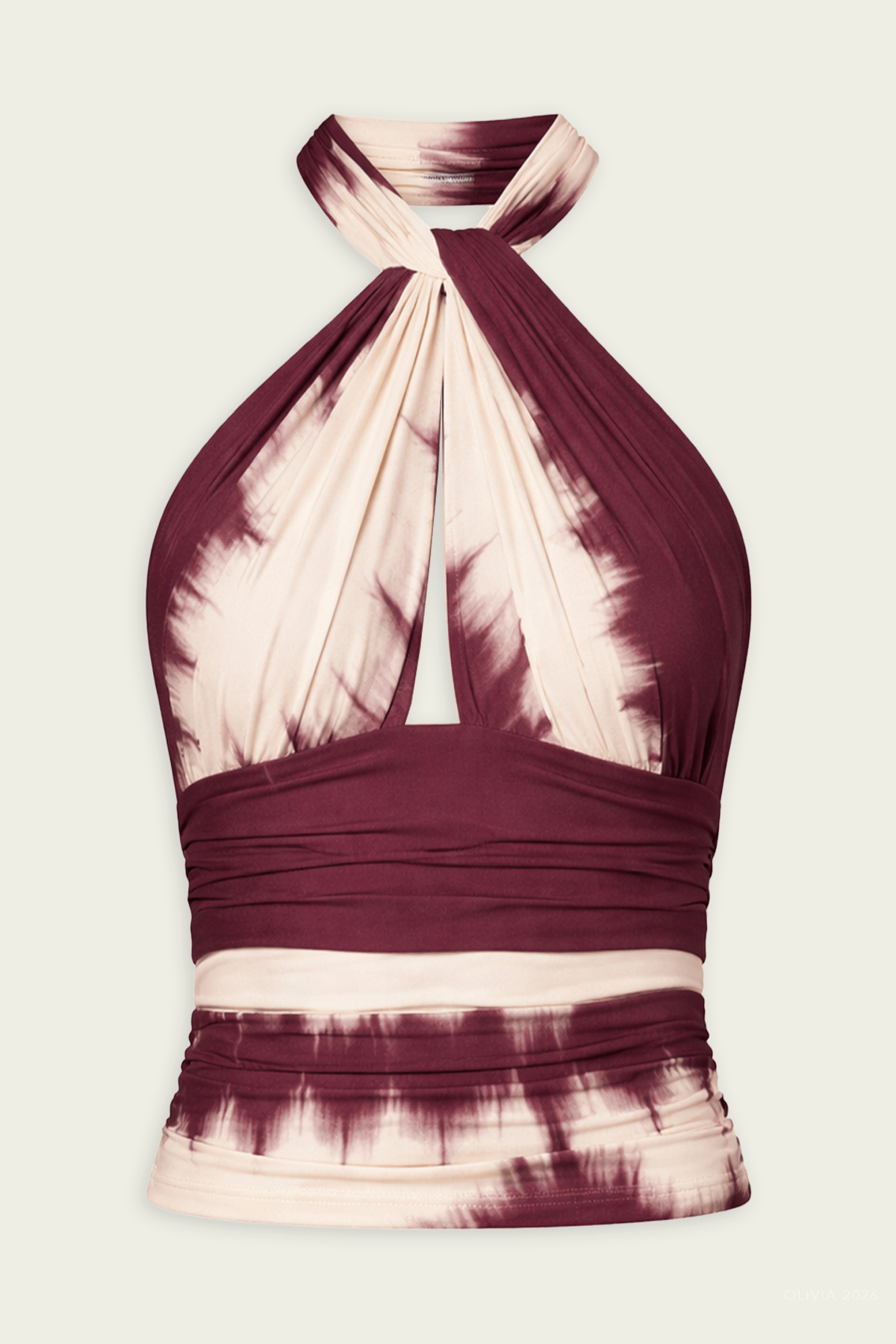 Ray Top in Tye Dye Cabernet - shop - olivia.com