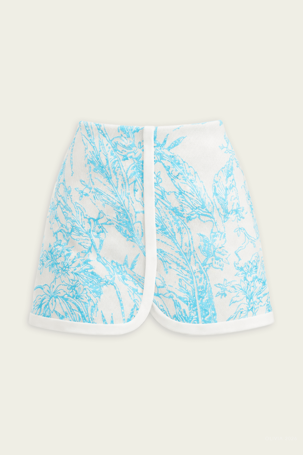 Rayen Skort in Aqua Palm - shop - olivia.com