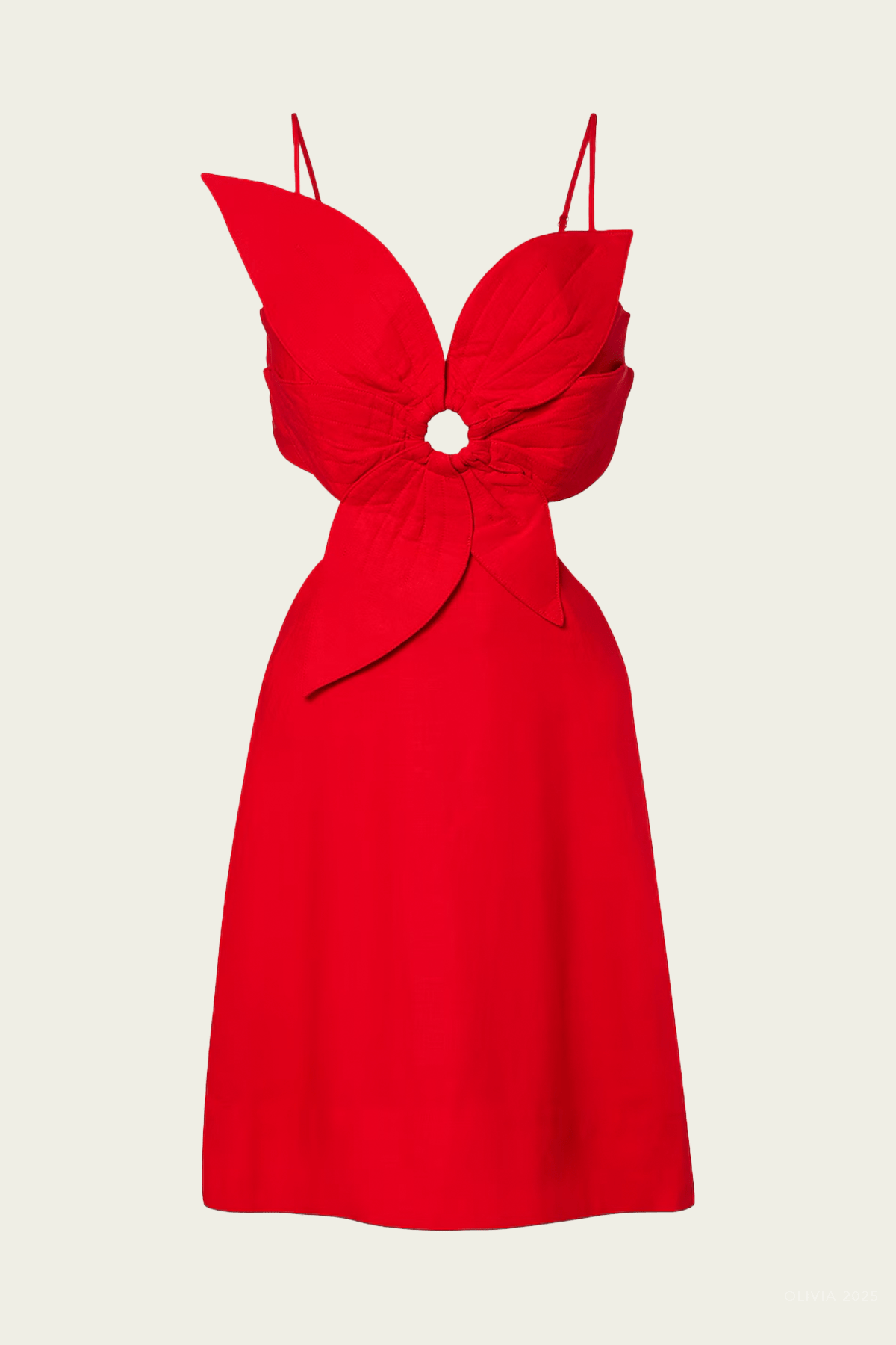 Red Flower Mini Dress - shop - olivia.com