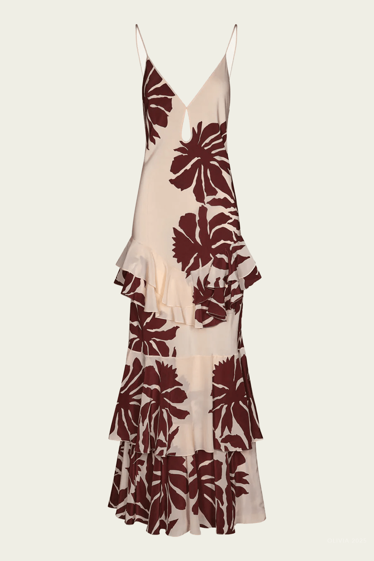 Reinterpretation Maxi Dress in Clavel Ecru - shop - olivia.com