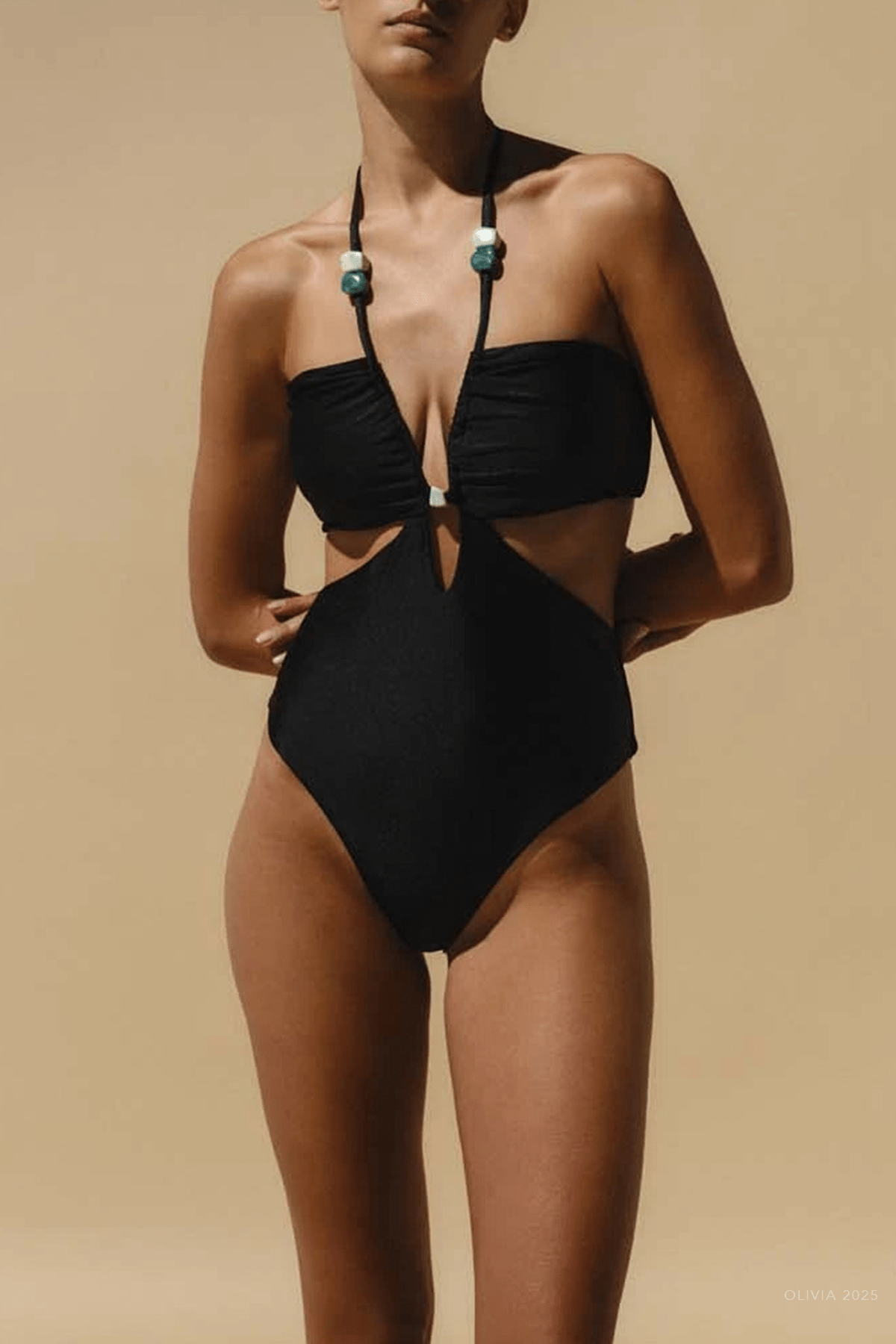 Rho One Piece Swimsuit in Black - shop - olivia.com