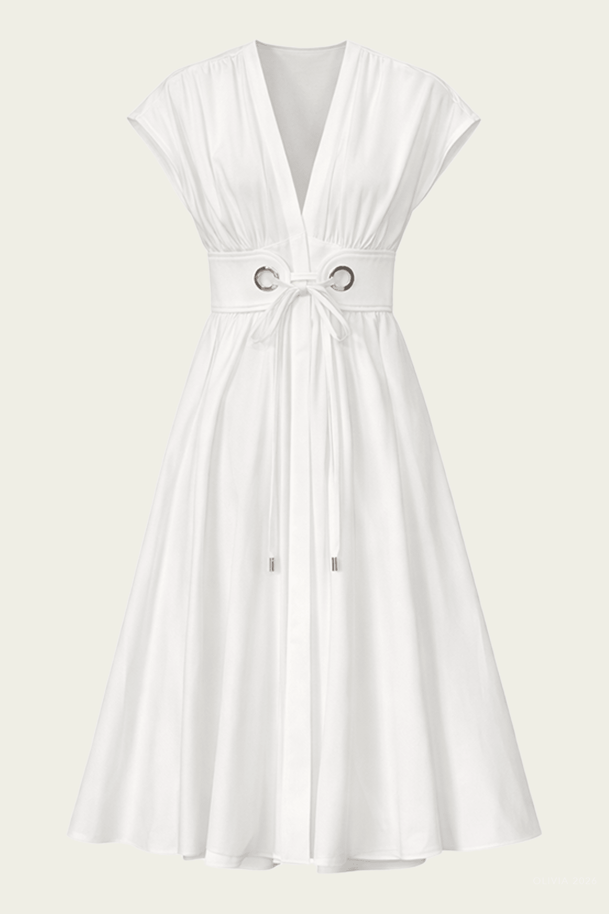 Riviera Dress in White - shop - olivia.com