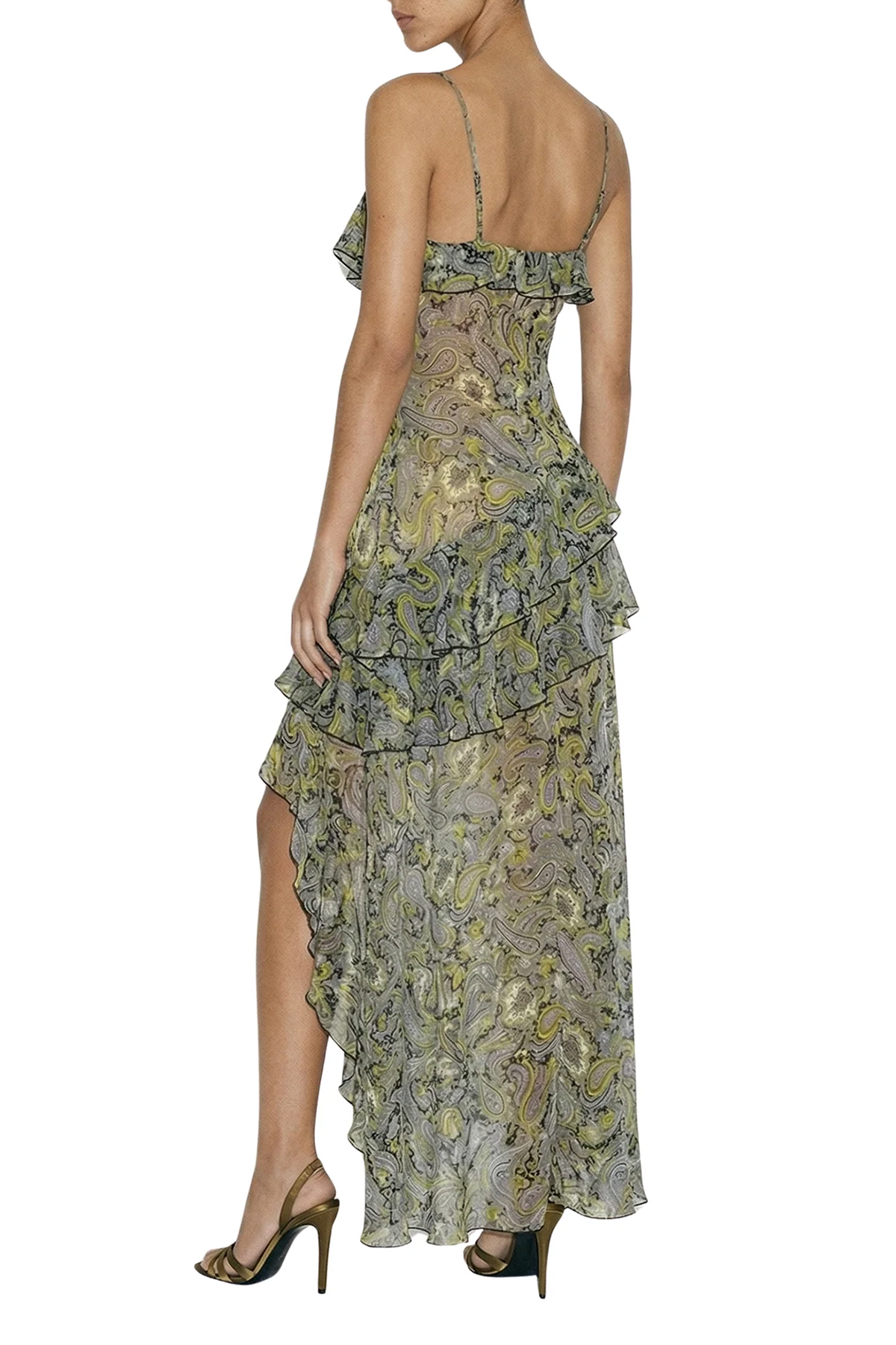 Alva Dress in Black Gold Multi