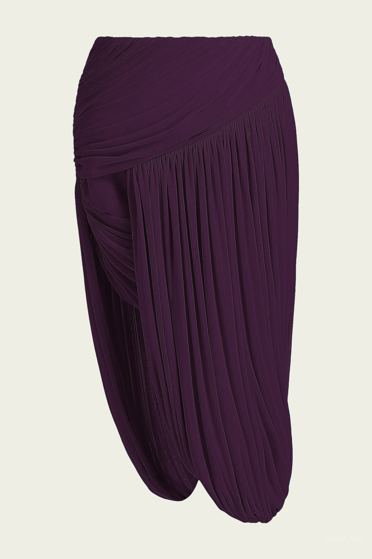 Wes Skirt in Dark Plum