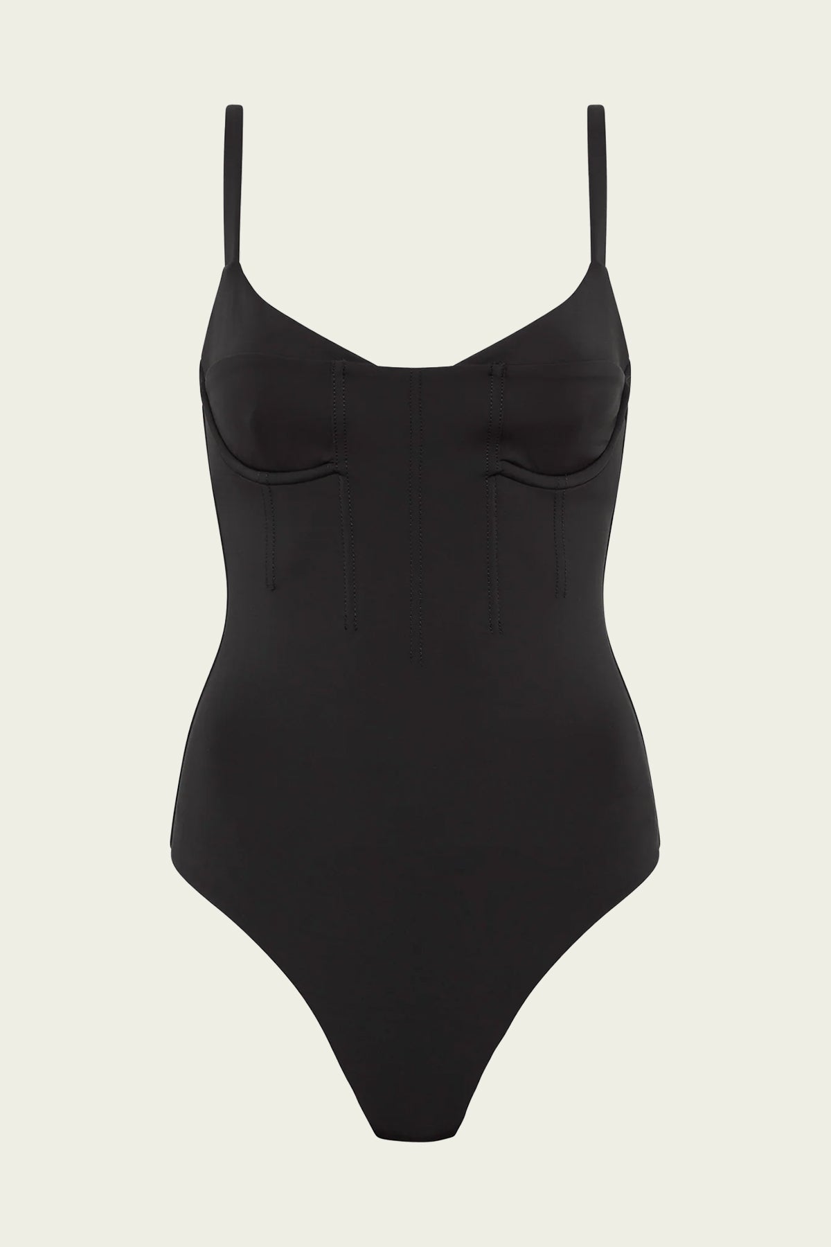 Robbie Balconette One - Piece in Black - shop - olivia.com