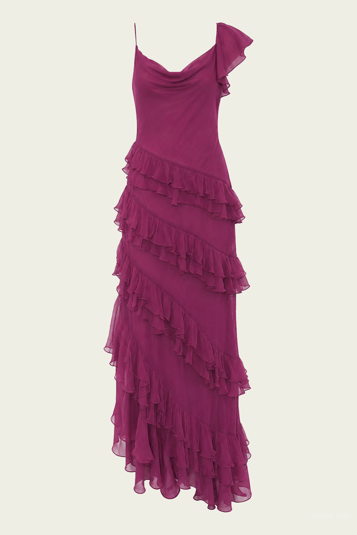 Deon Dress in Rouge