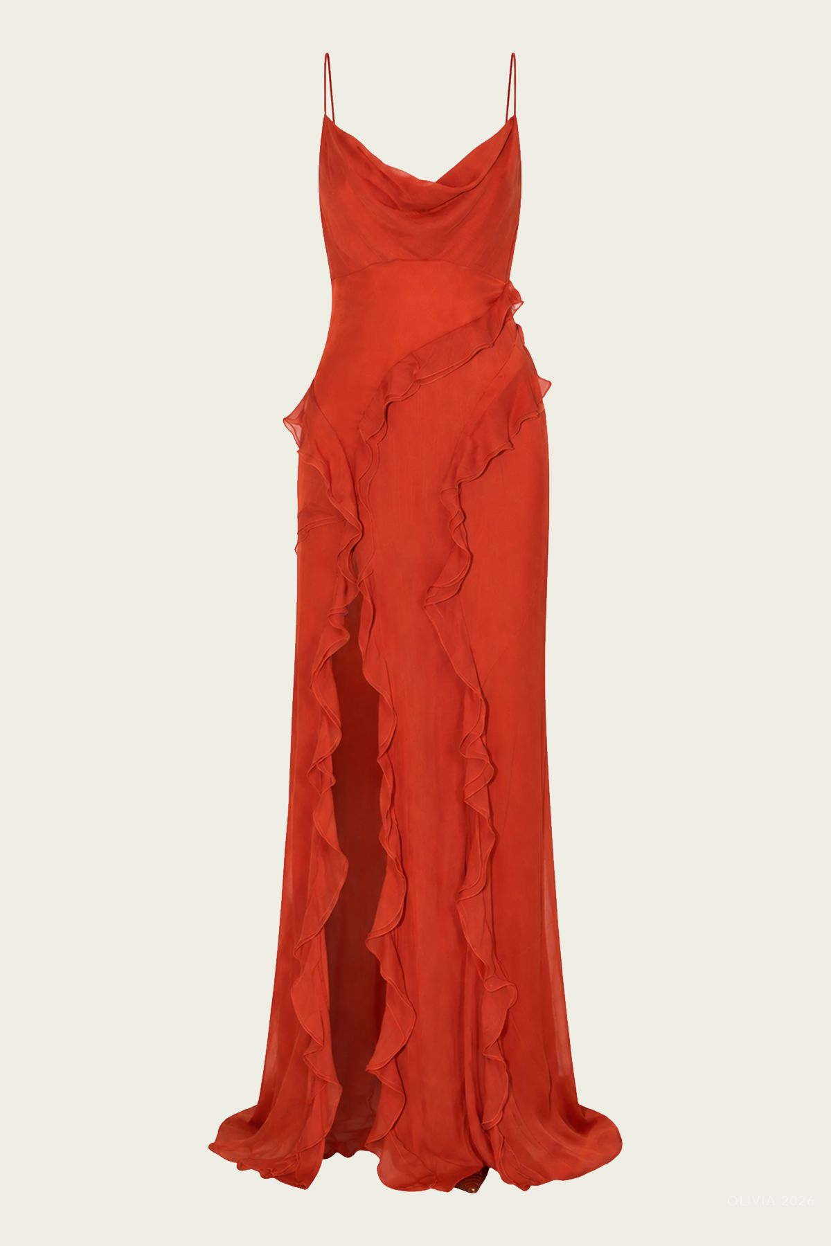 Milena Dress in Burnt Orange