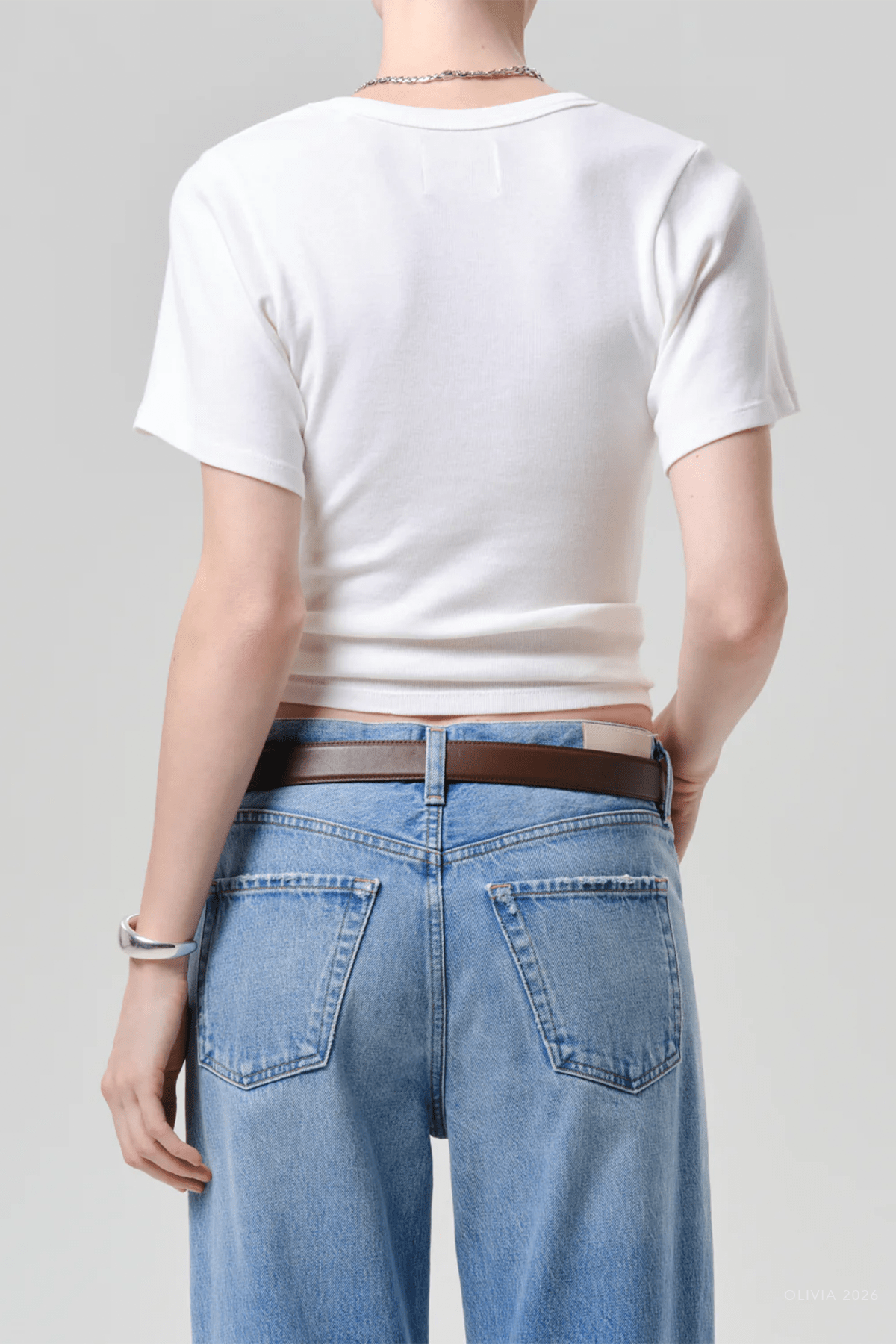 Rosalie U - Neck Tee in Pashmina - shop - olivia.com