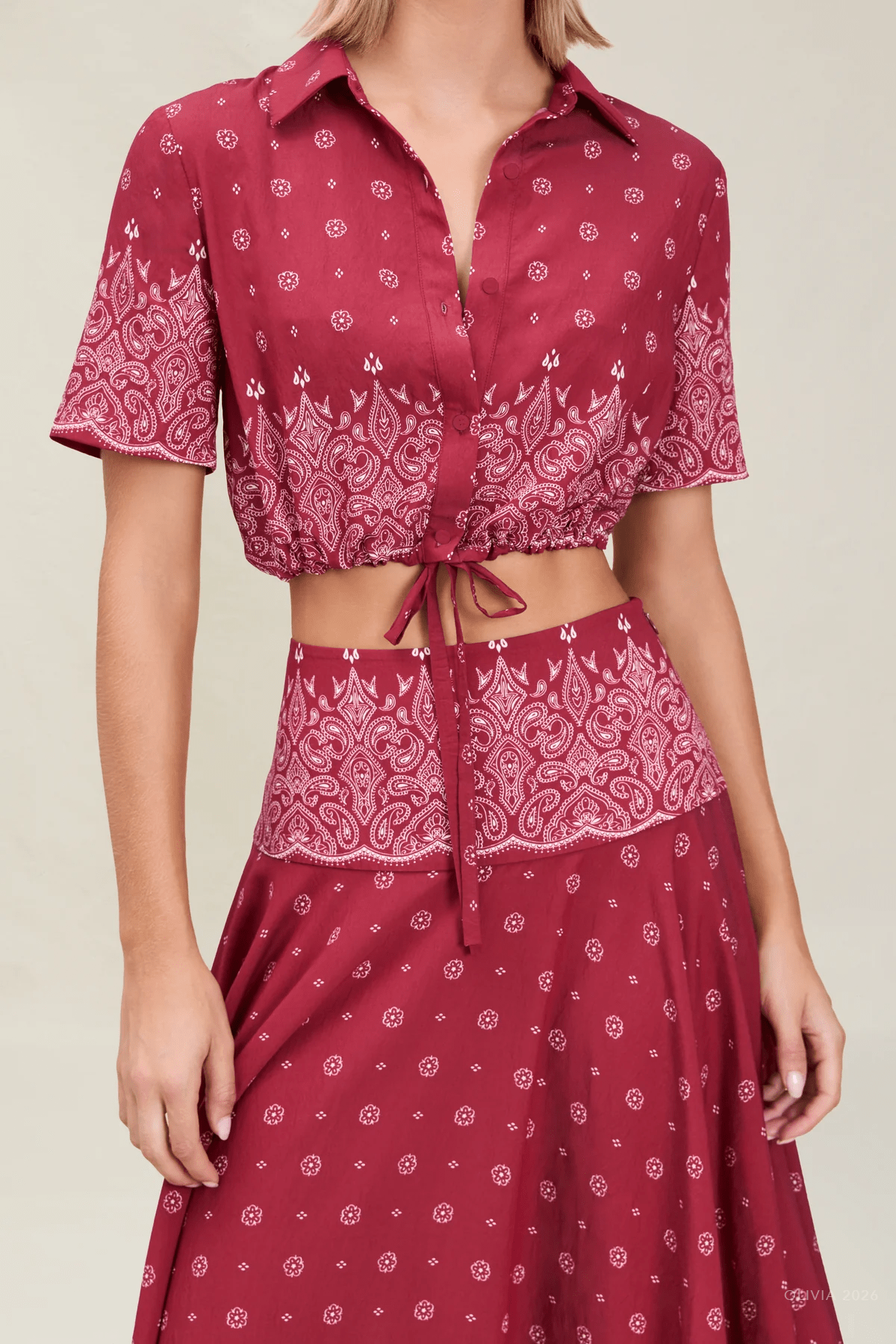 Rosie Top in Merlot - shop - olivia.com
