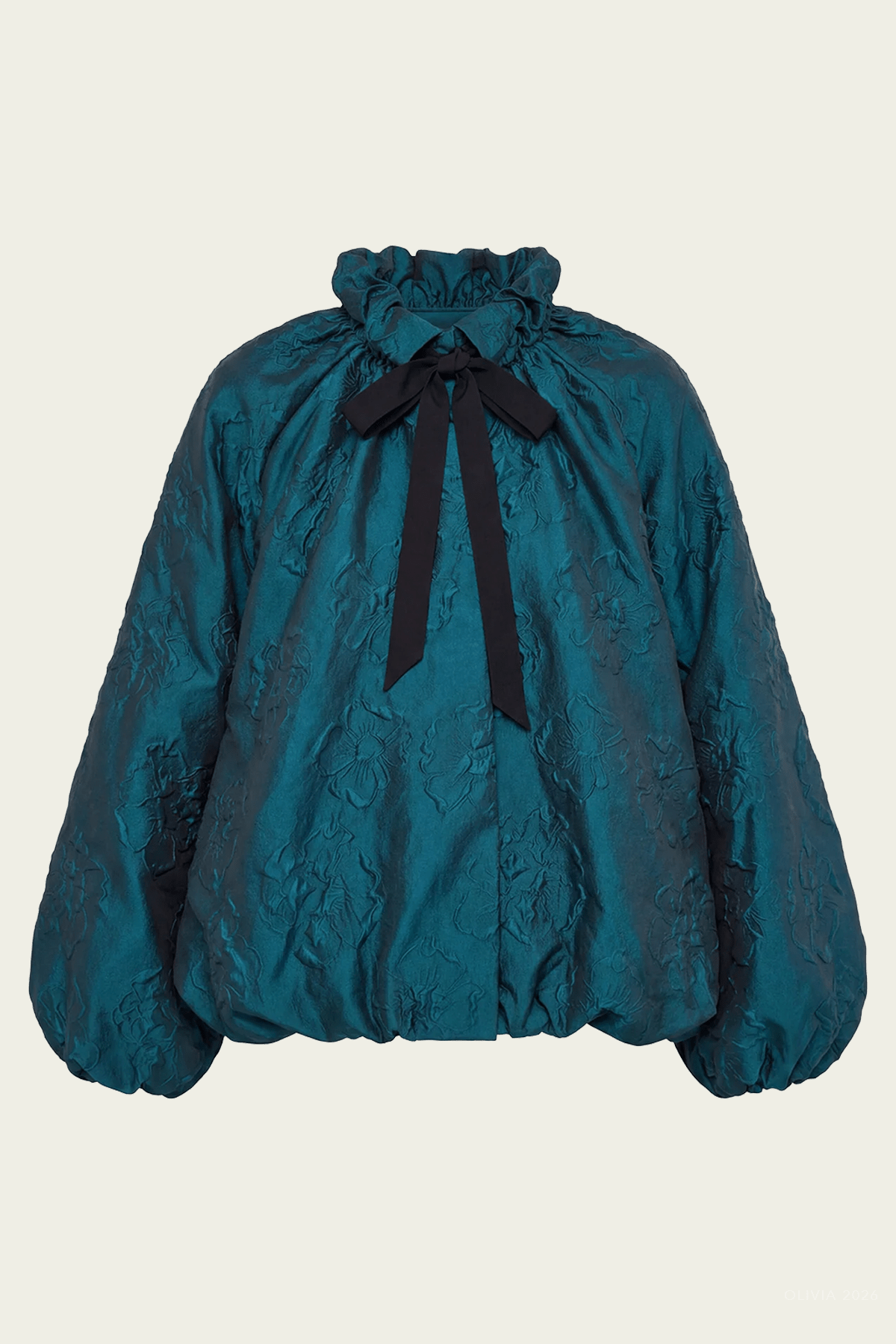 Roux Cloque Jacket in Beryl - shop-olivia.com