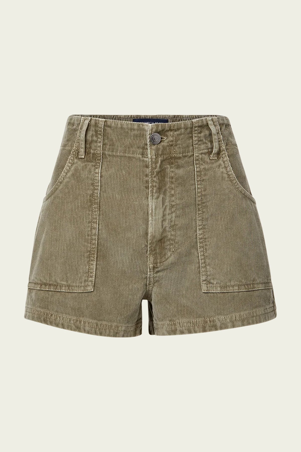 Sally Corduroy Short in Stone Army