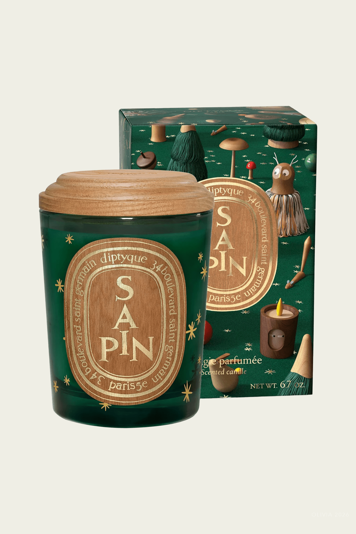 Sapin (Pine Tree) Classic Candle 190g - Holiday Edition 2026 - shop-olivia.com
