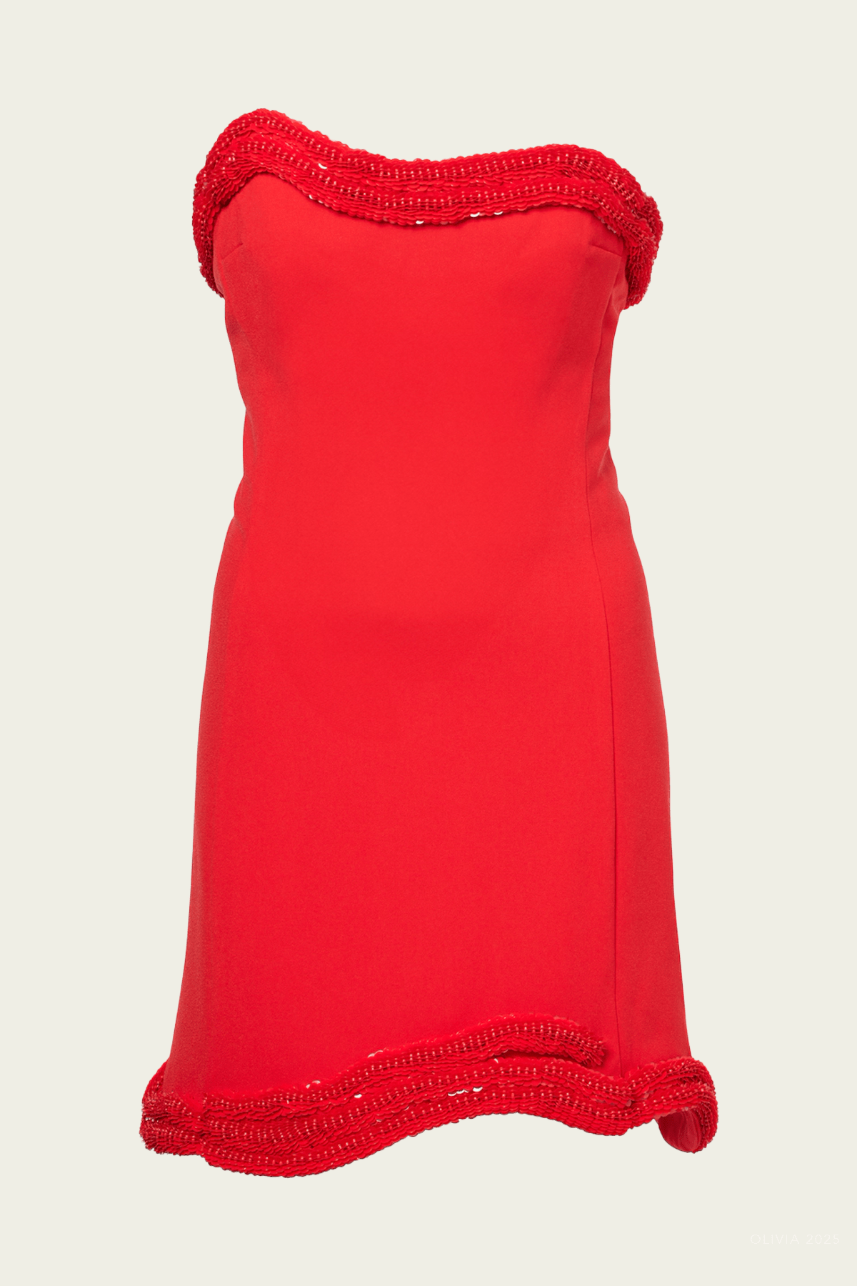 Saskia Mini Dress in Fiery Red - shop - olivia.com