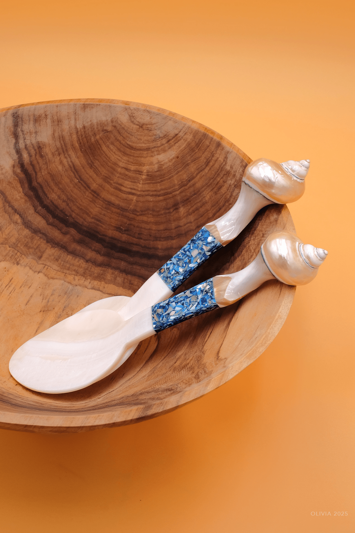 Seashell Serving Set in Blue - shop - olivia.com