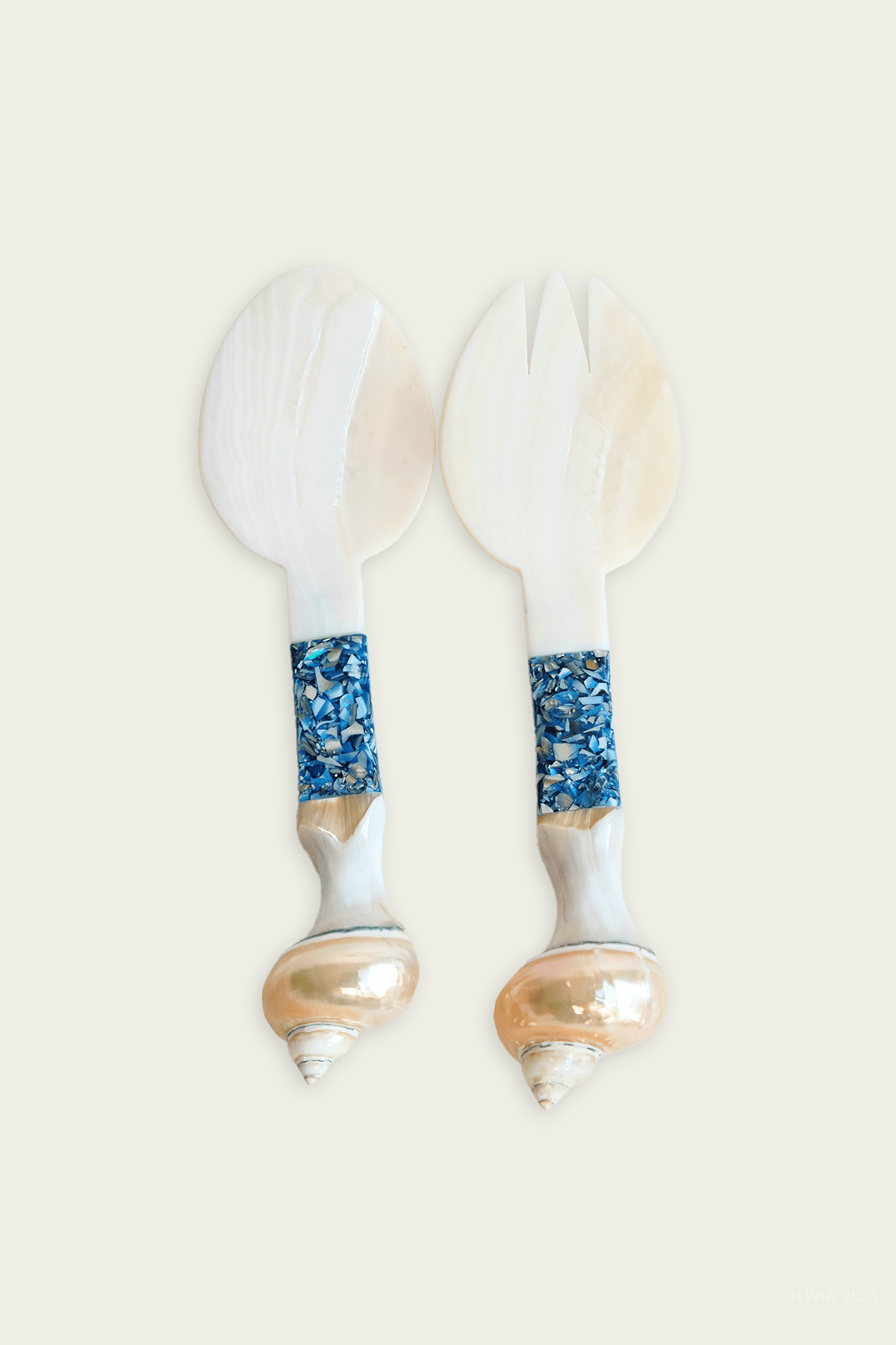 Seashell Serving Set in Blue - shop - olivia.com