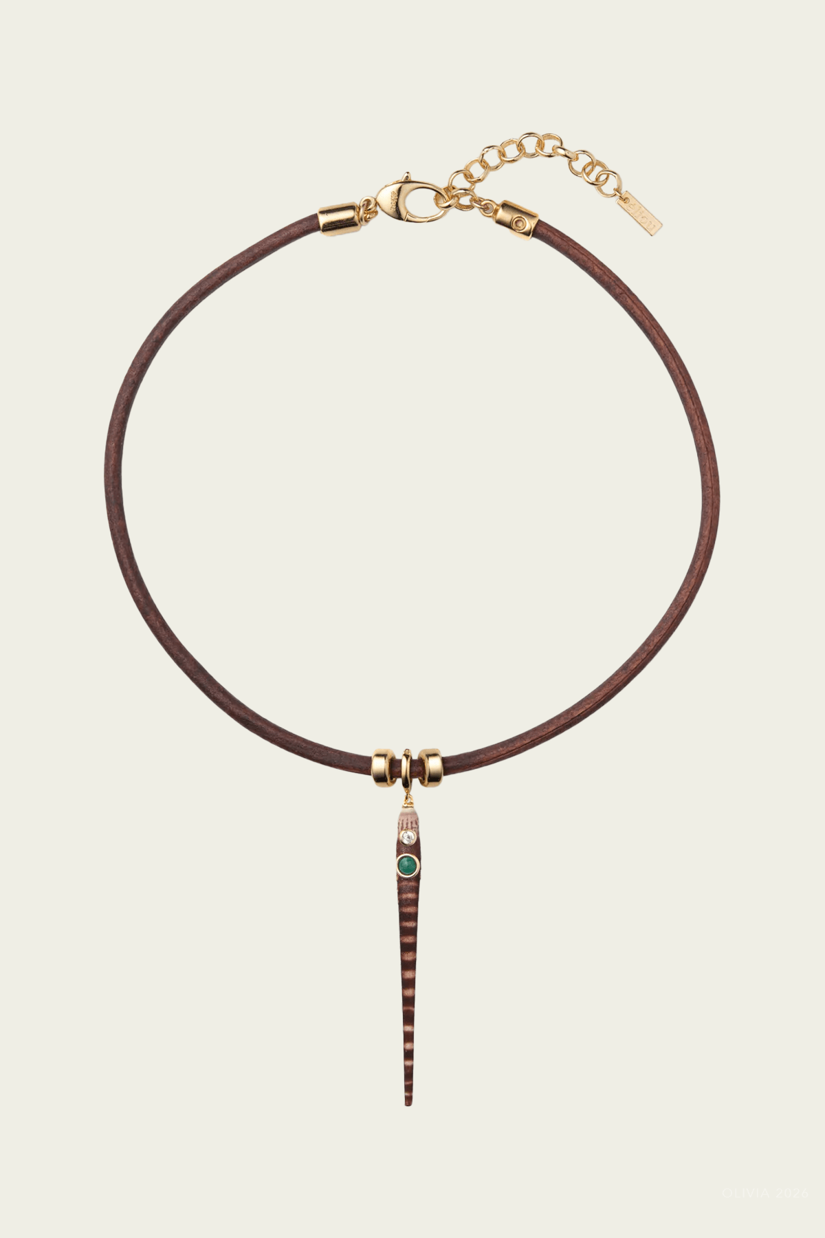 Selkie Necklace in Brown - shop-olivia.com