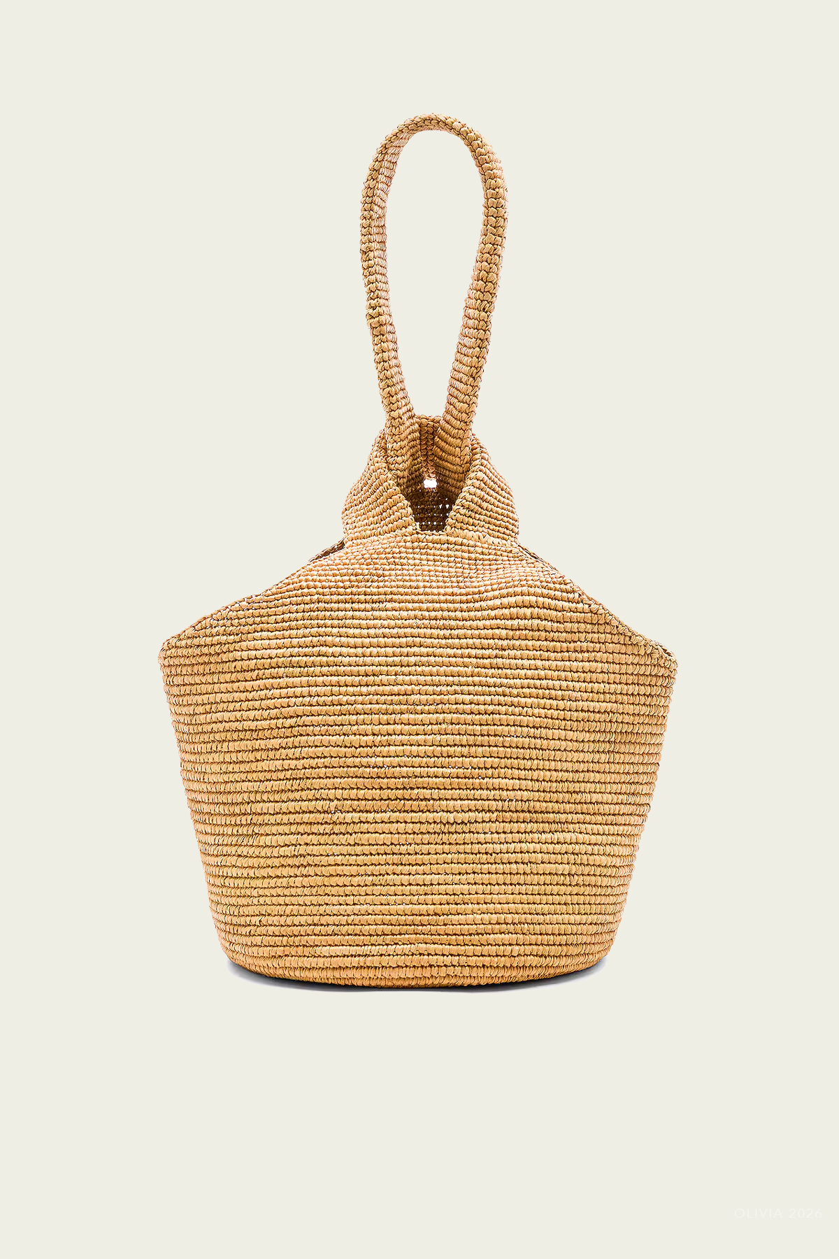 Pull Through Bag in Beige