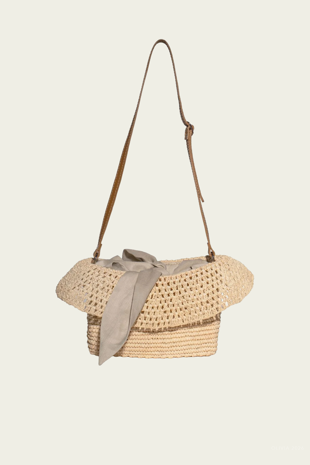 Toquilla Straw Linen Kit Bag