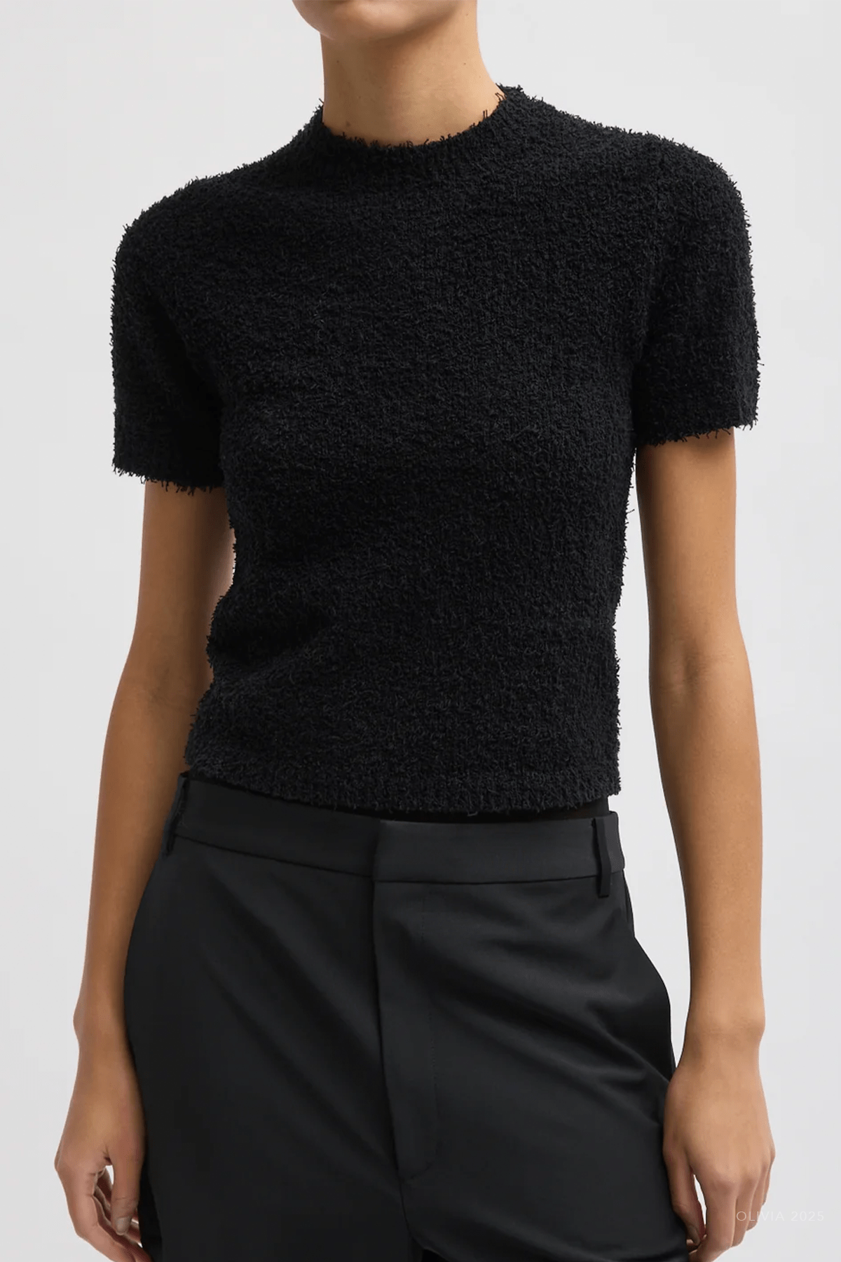 Serviette Baby T-Shirt in Black - shop - olivia.com