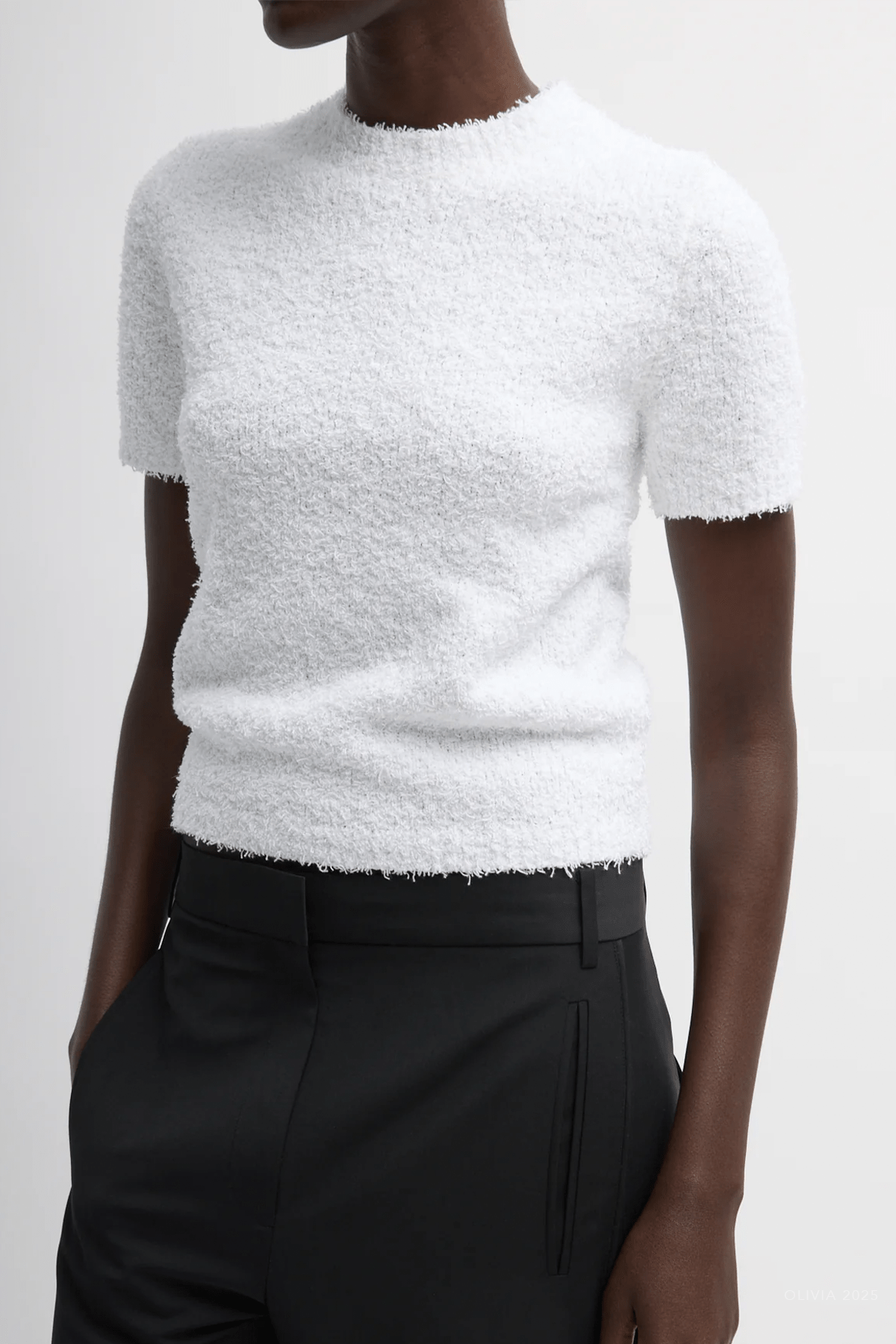 Serviette Baby T-Shirt in White - shop - olivia.com