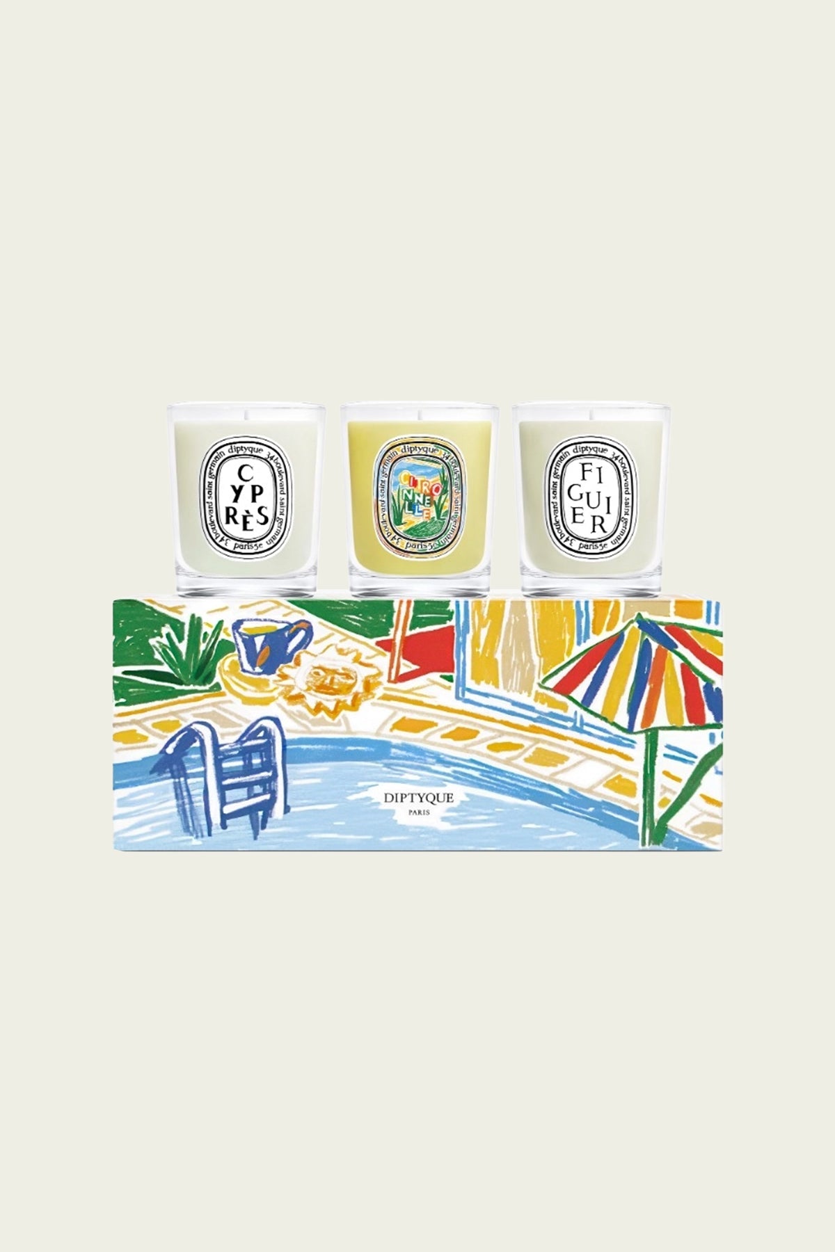 Purchases diptyque gift set 3 mini candles