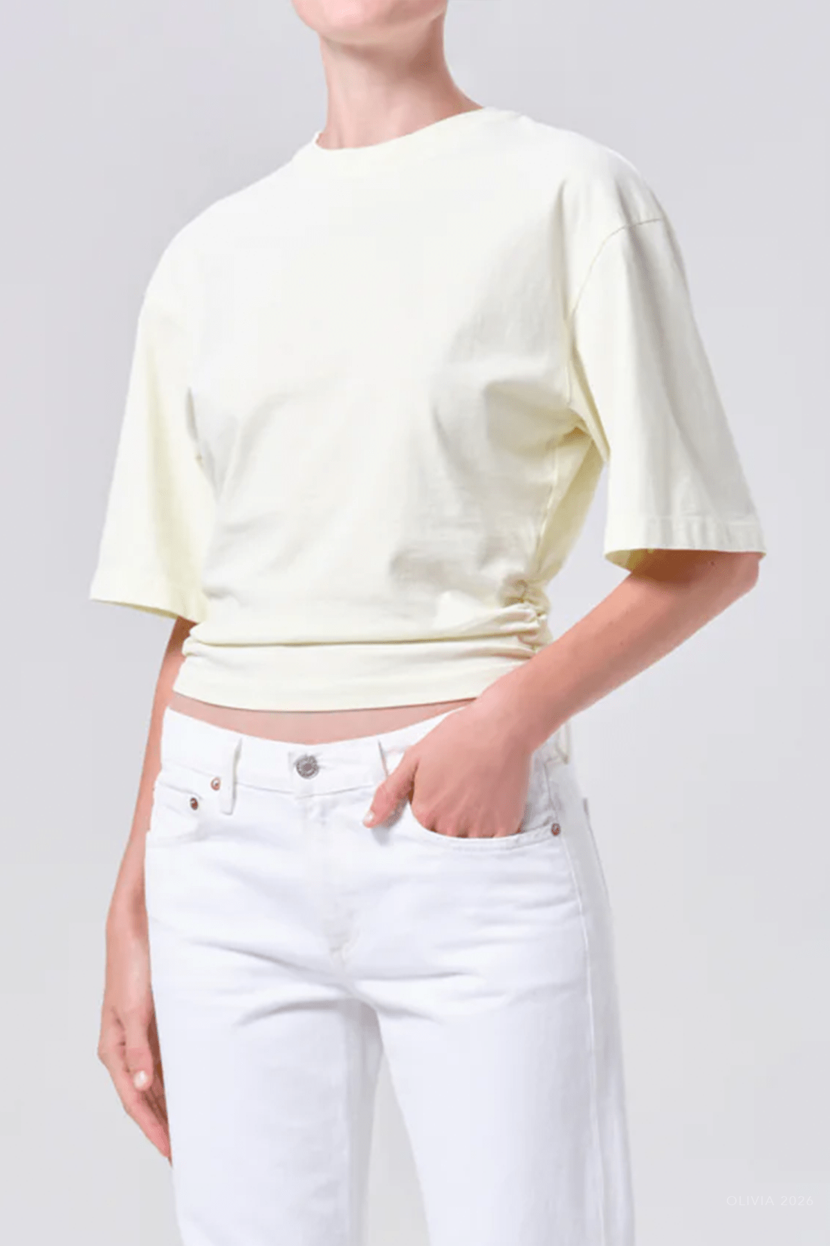 Shari Tee in Lemon Drop - shop - olivia.com