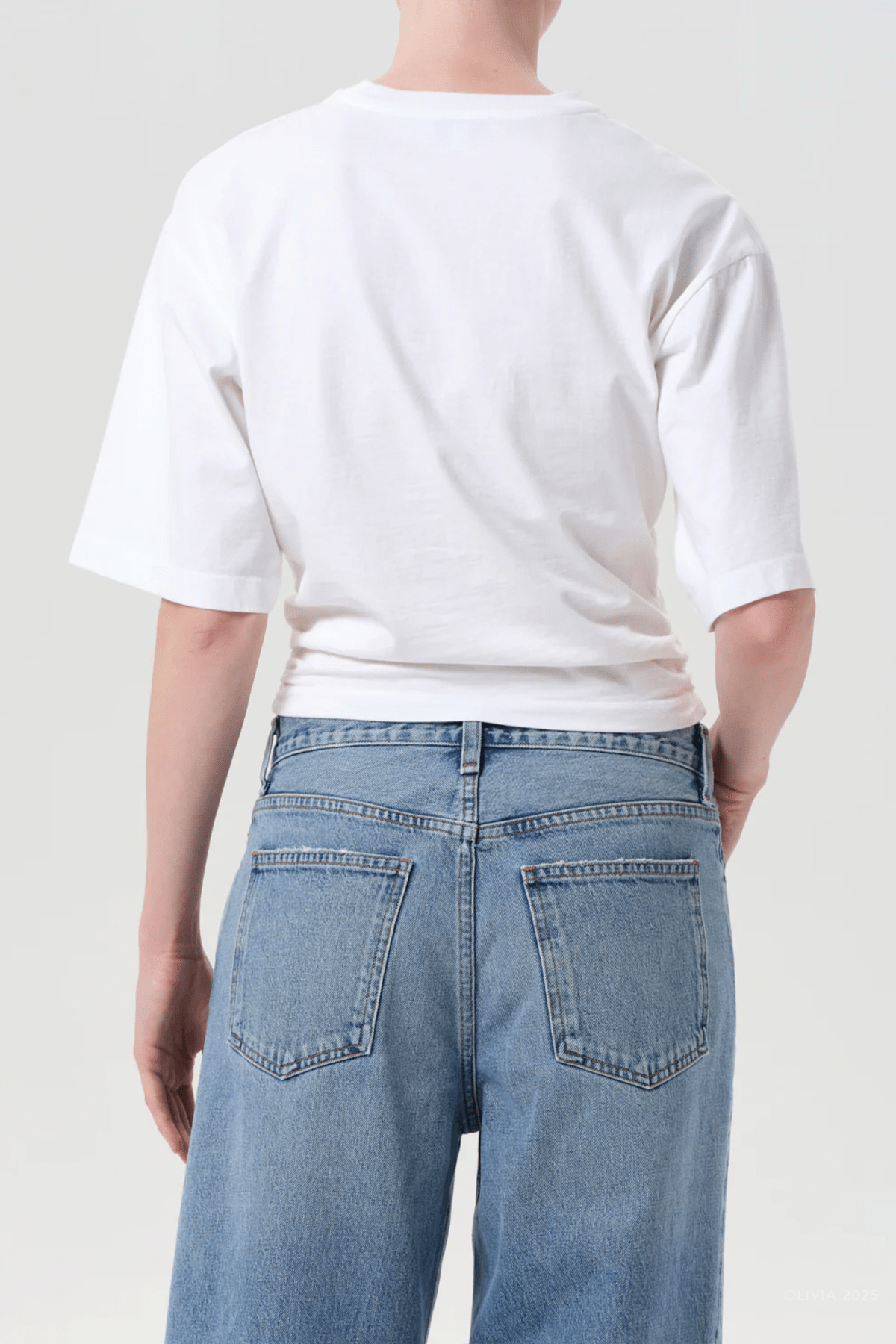 Shari Tee in White - shop - olivia.com