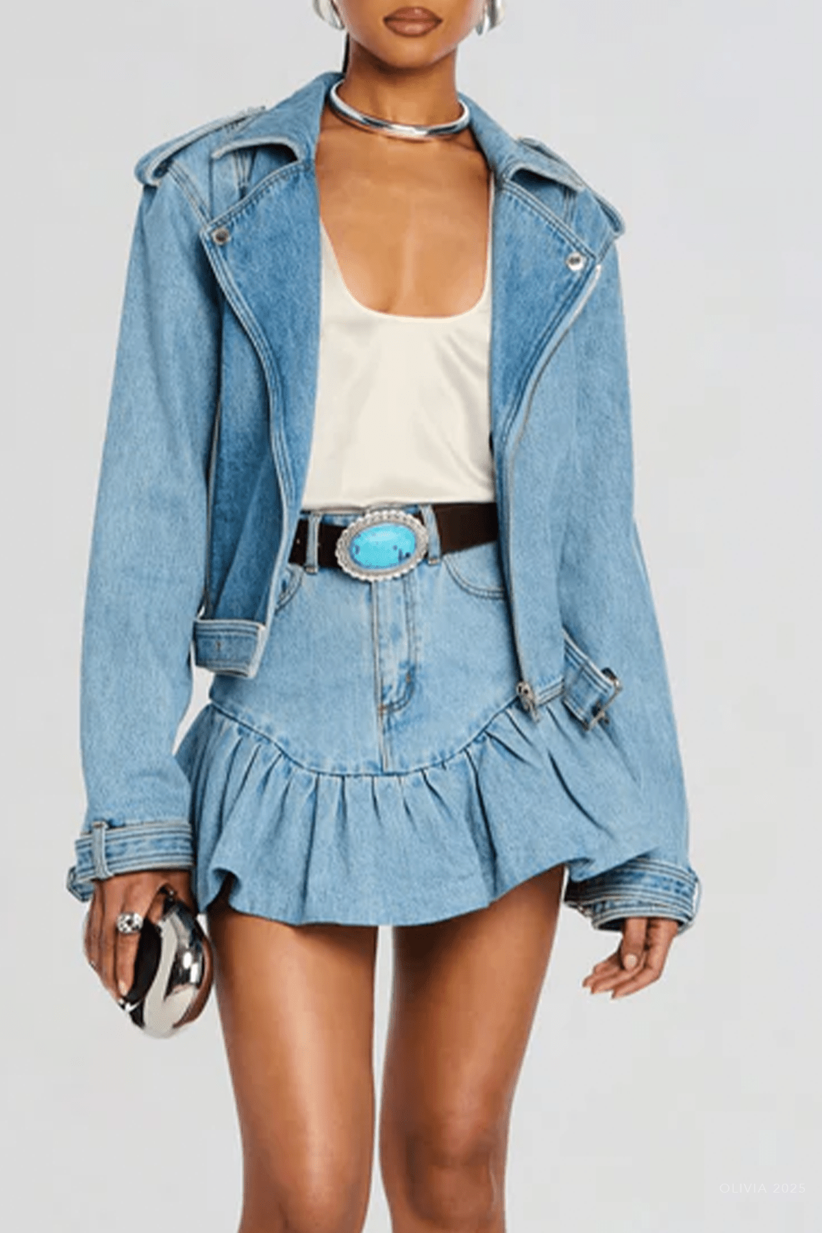 Shay Denim Jacket in Bleeker - shop - olivia.com