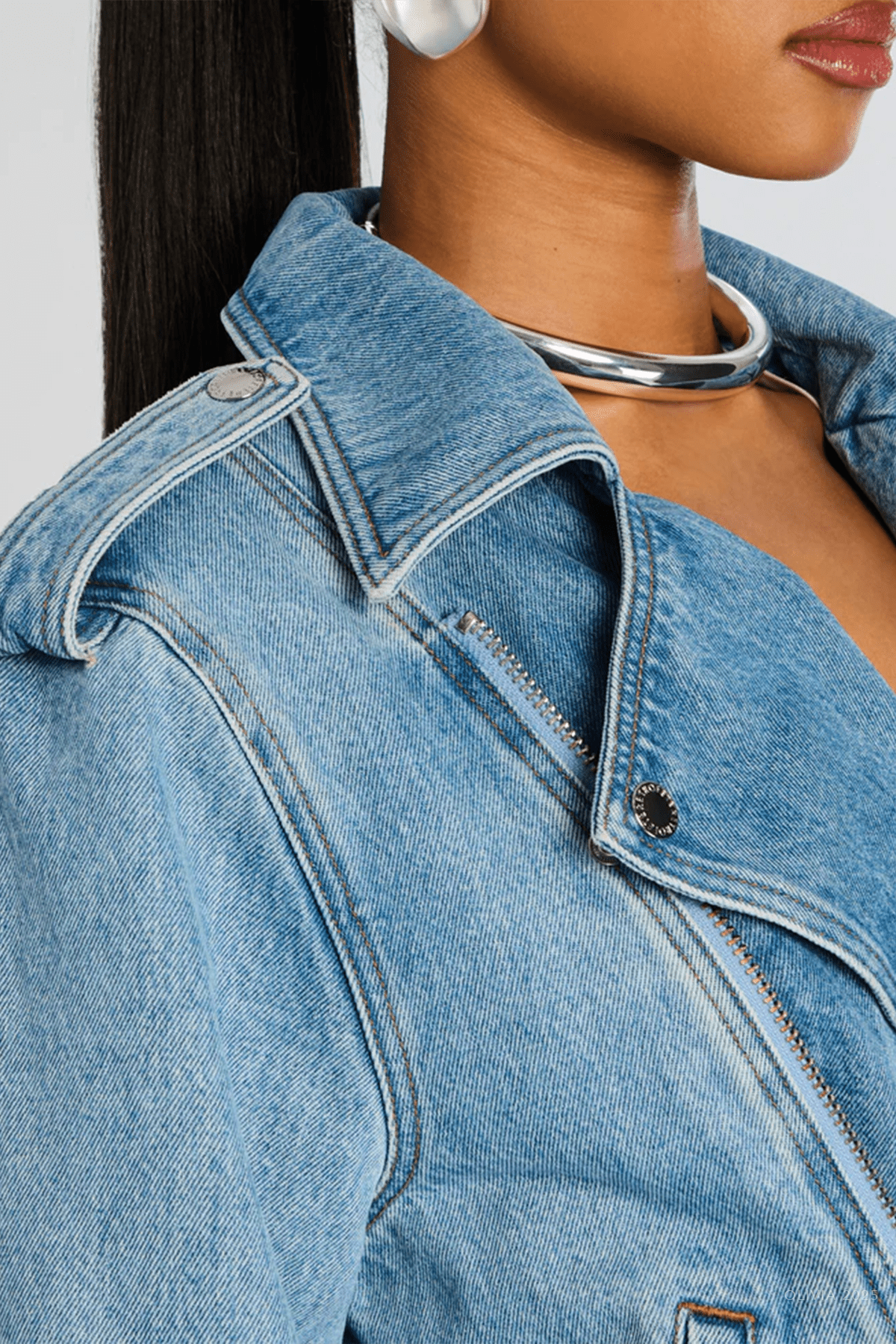 Shay Denim Jacket in Bleeker - shop - olivia.com