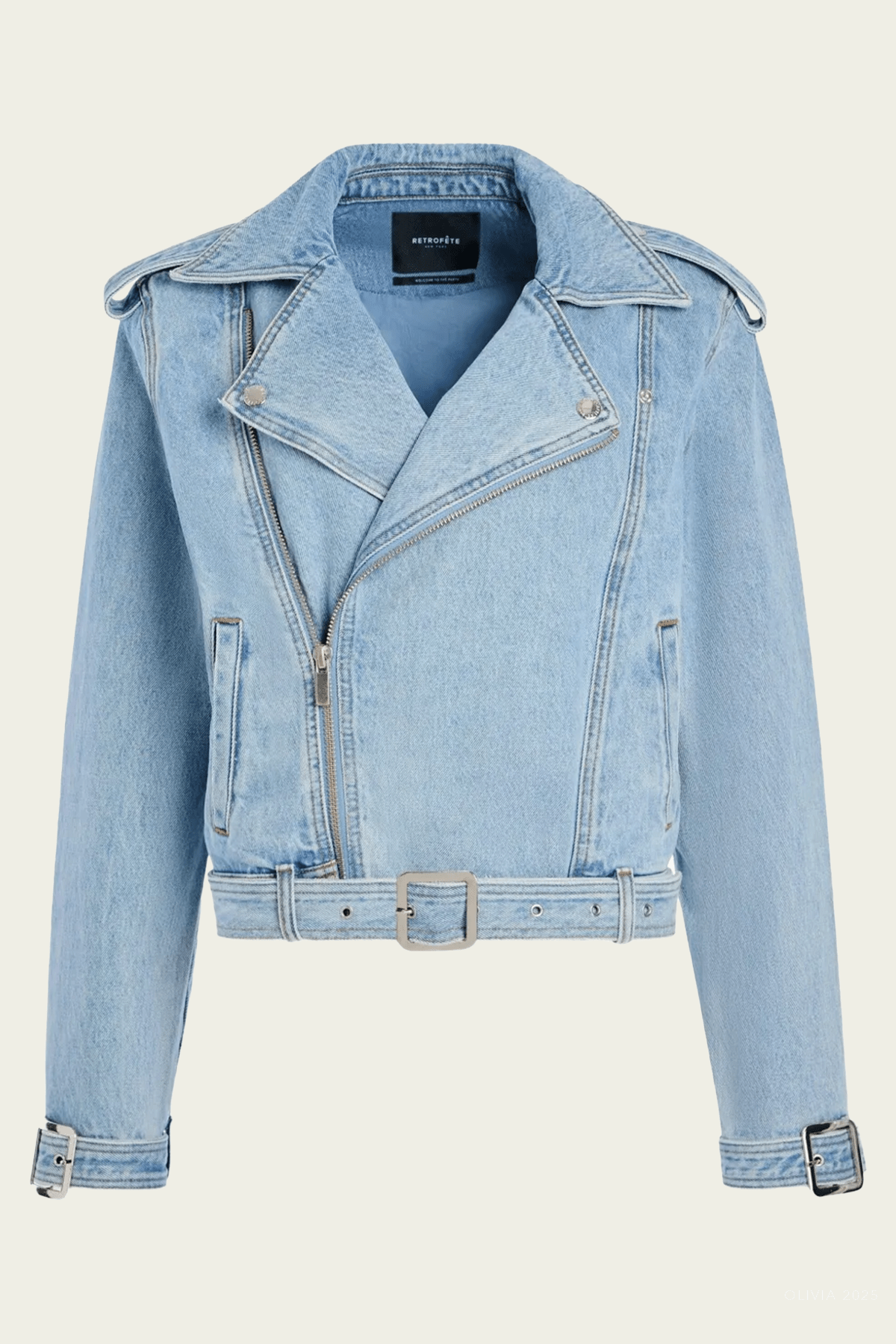 Shay Denim Jacket in Bleeker - shop - olivia.com