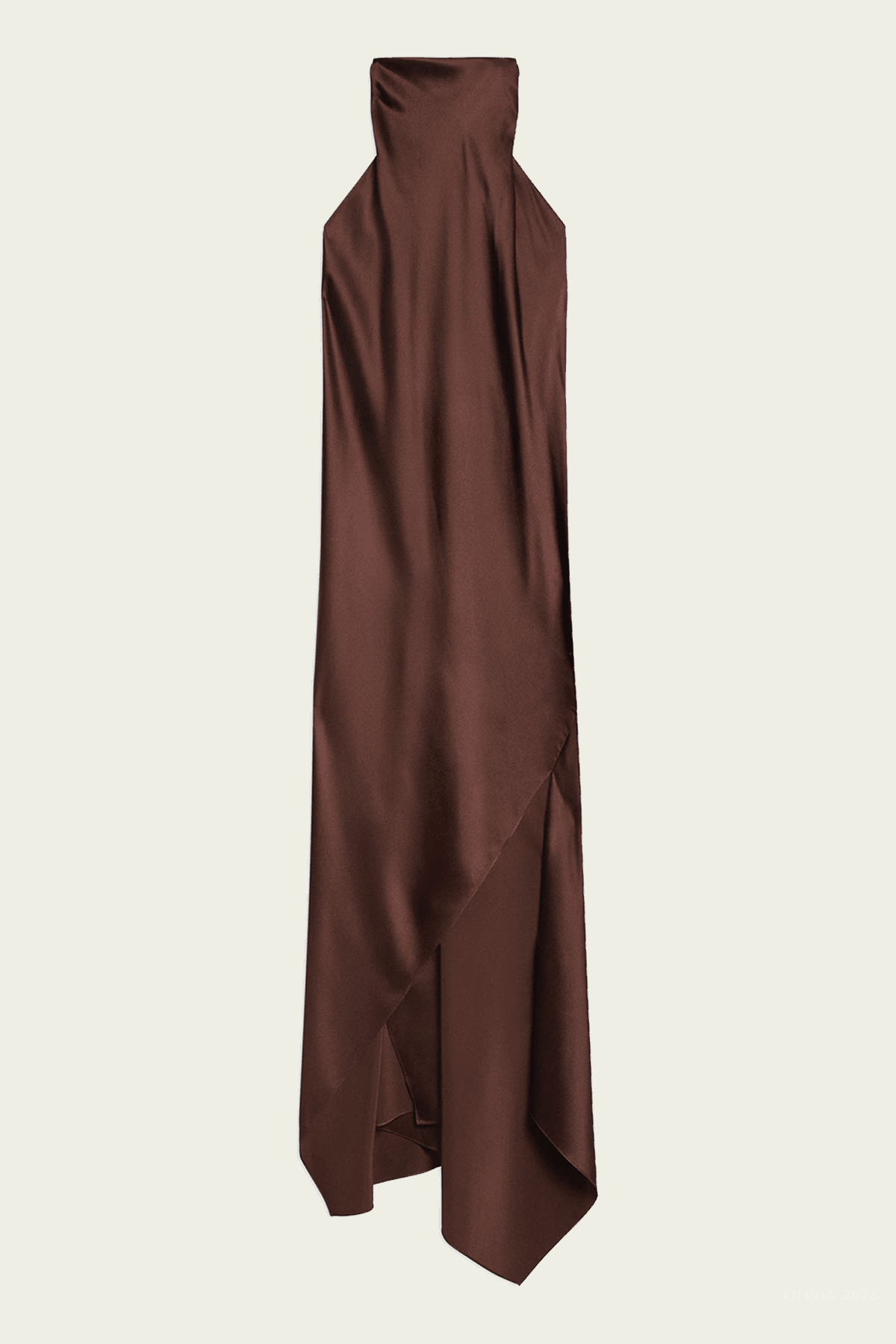 Silk Tie Scarf Dress in Serra - shop-olivia.com