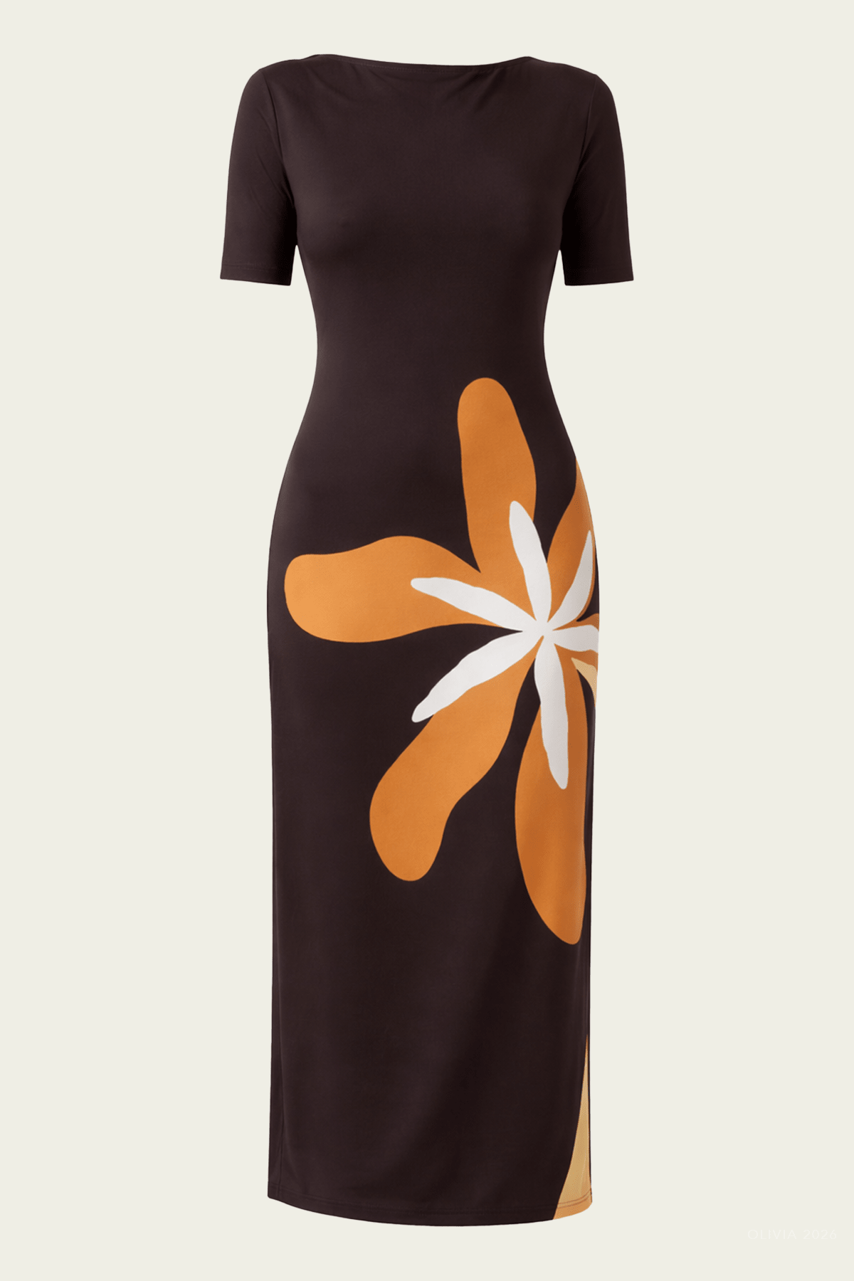 Silvana Dress in Cattleya Black - shop - olivia.com