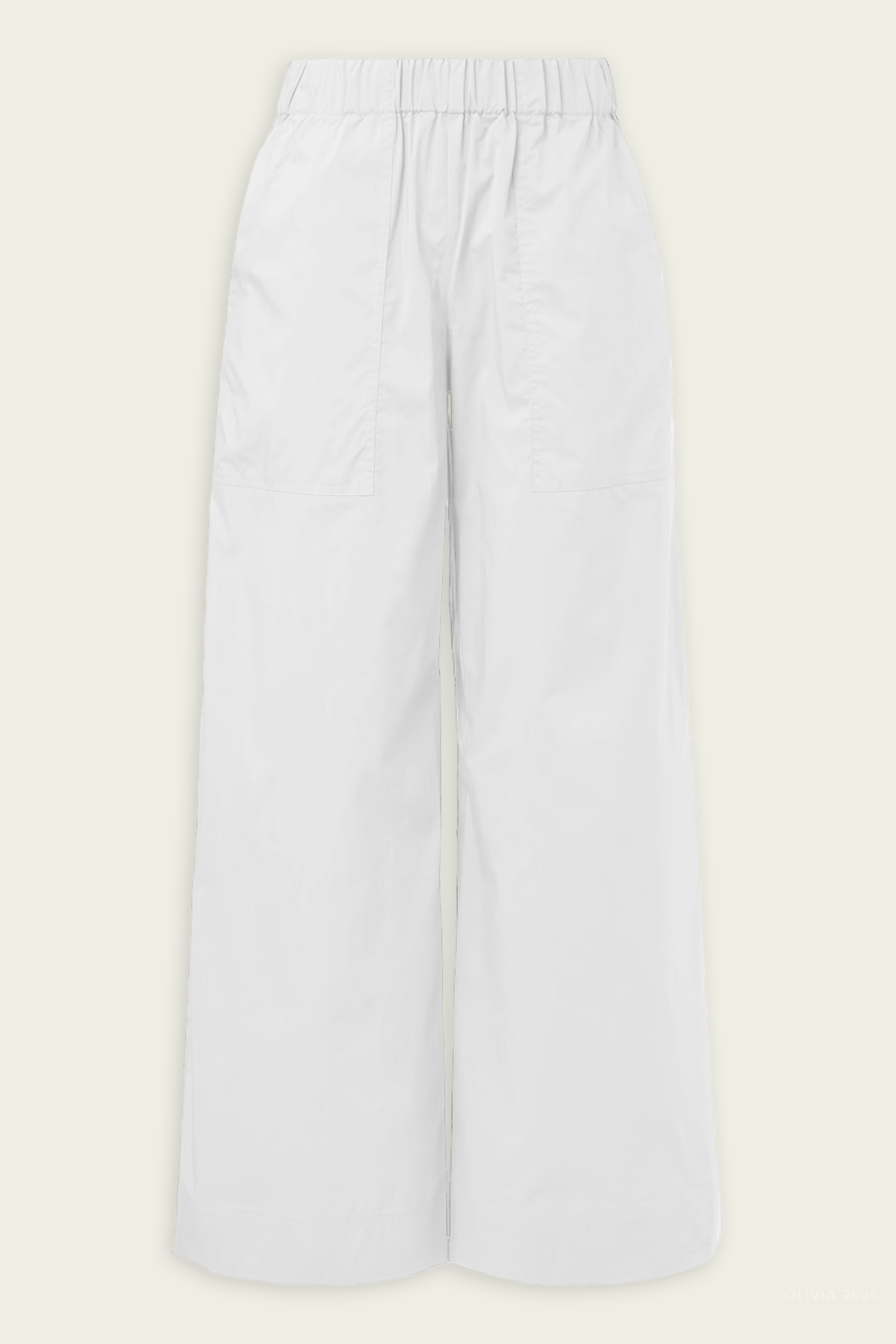 Arden Cotton Pant in White