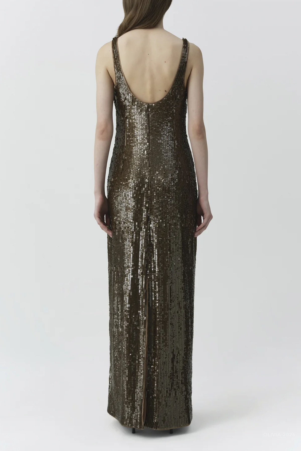 Bex Embellished Maxi Dress in Ochre