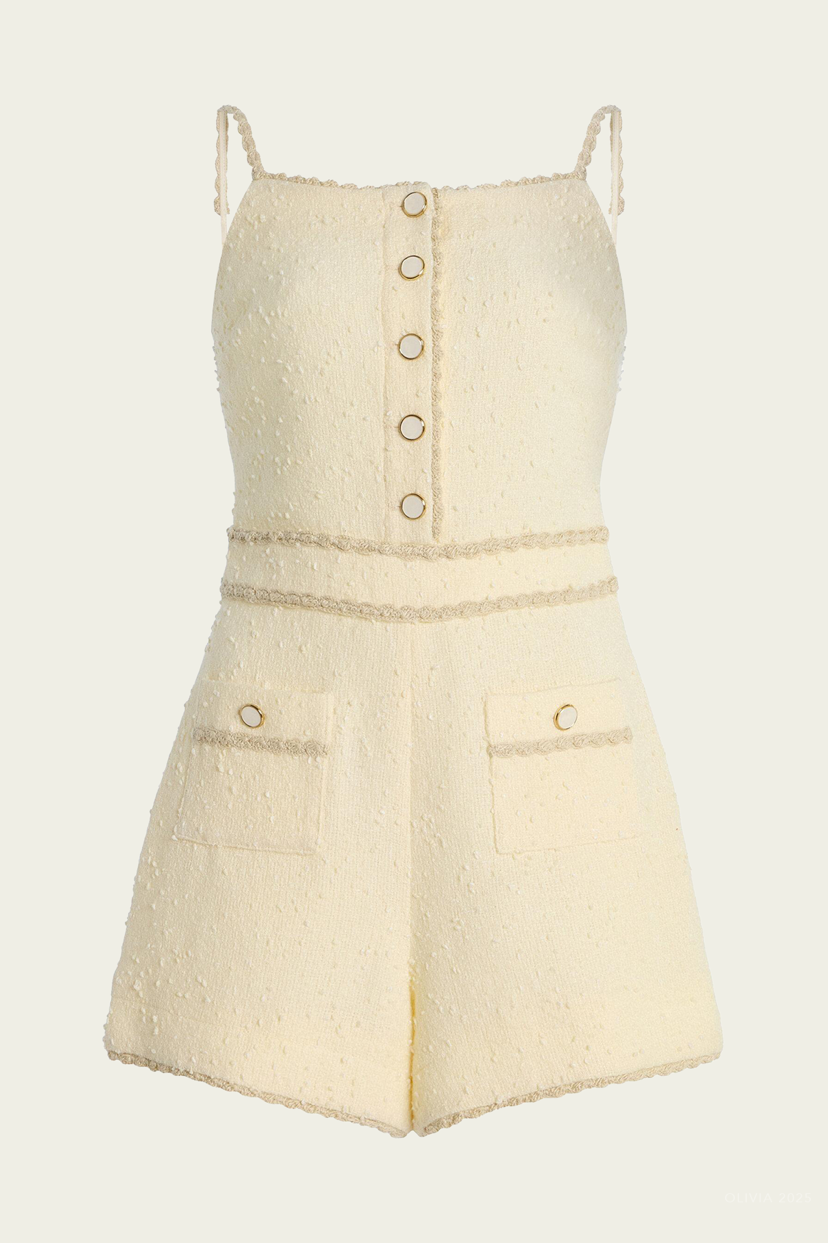 Ginny Romper in Ivory