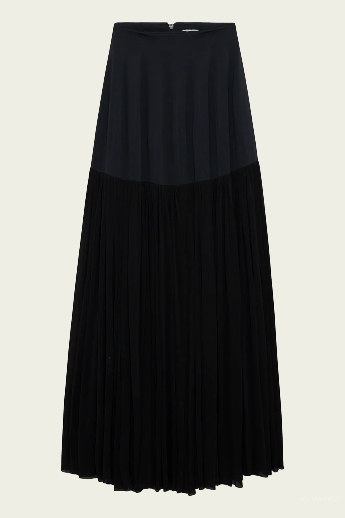 Saryn Draped Jersey Midi Skirt in Black