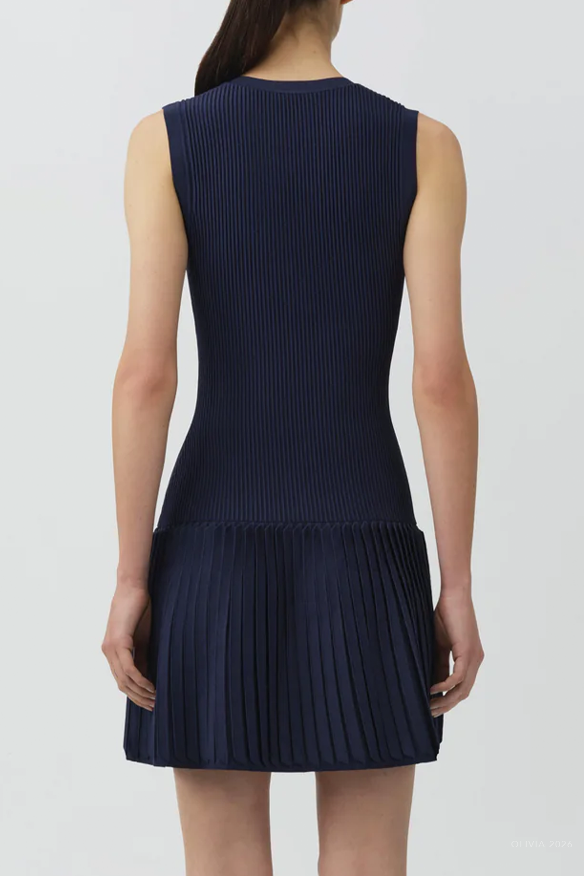 Levie Knit Mini Dress in Midnight